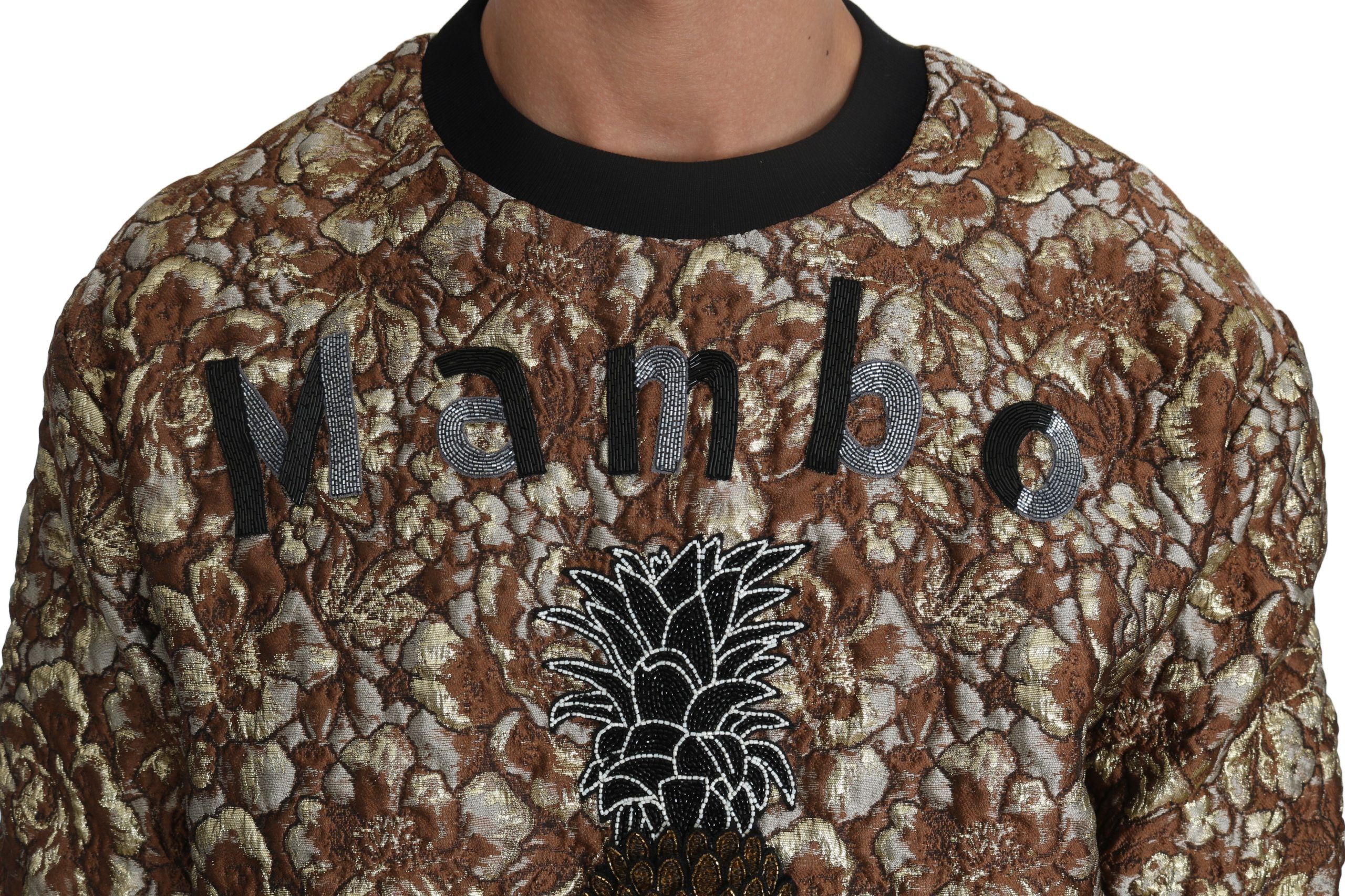 MAMBO Jacquard Pineapple Pullover Men's Sweater - Dolce & Gabbana - Modalova