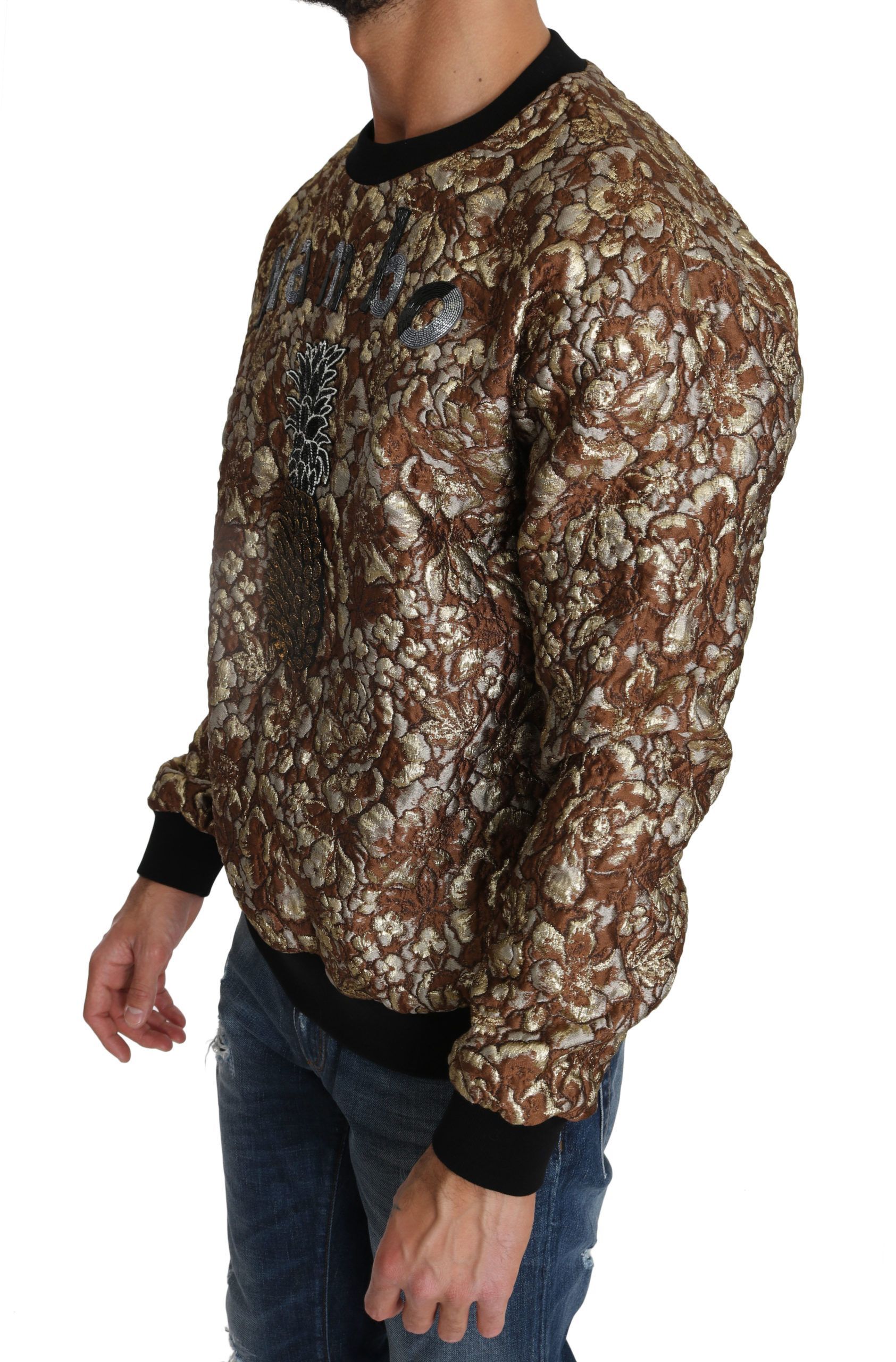 MAMBO Jacquard Pineapple Pullover Men's Sweater - Dolce & Gabbana - Modalova