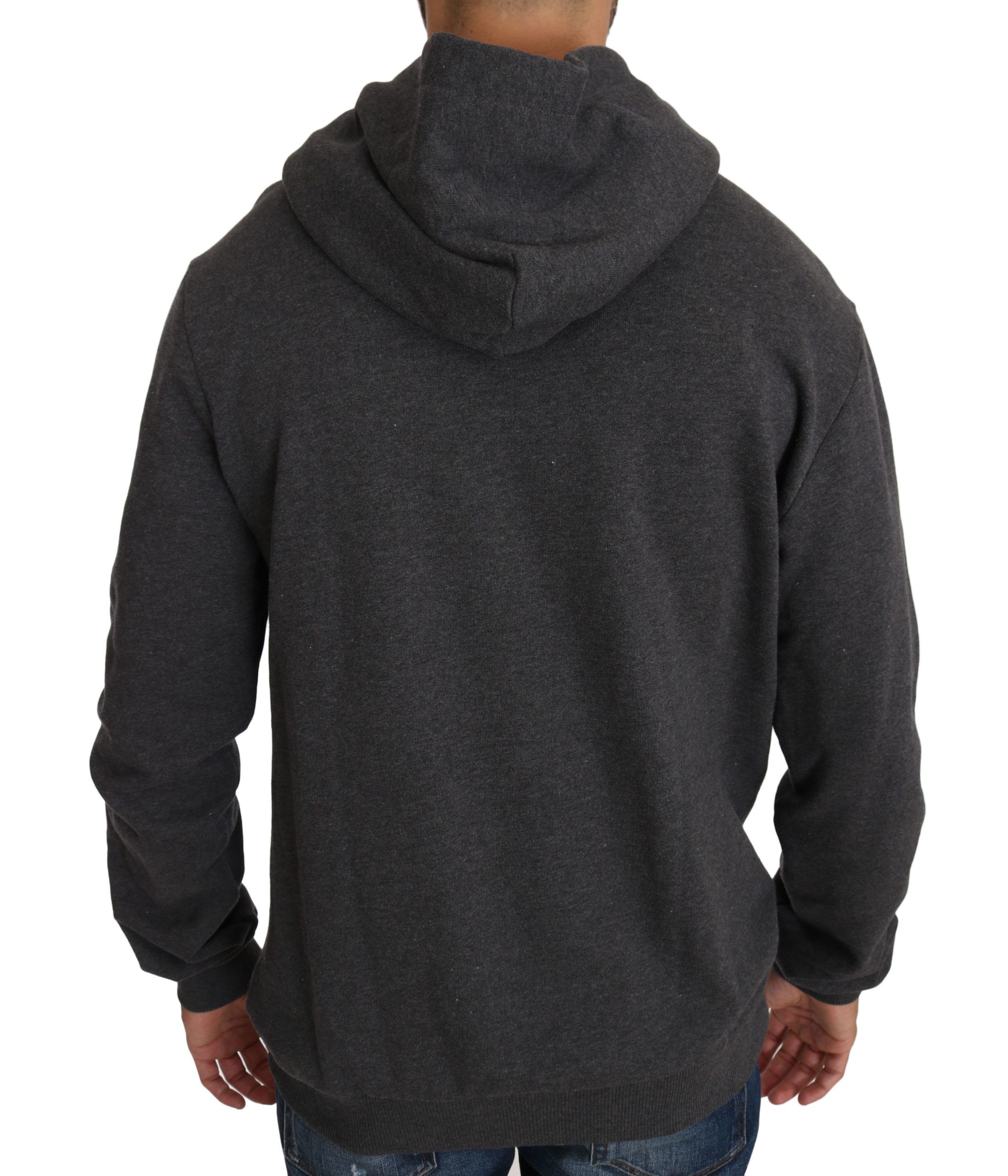 Hooded Red Crystal Heart Gun Men's Sweater - Dolce & Gabbana - Modalova