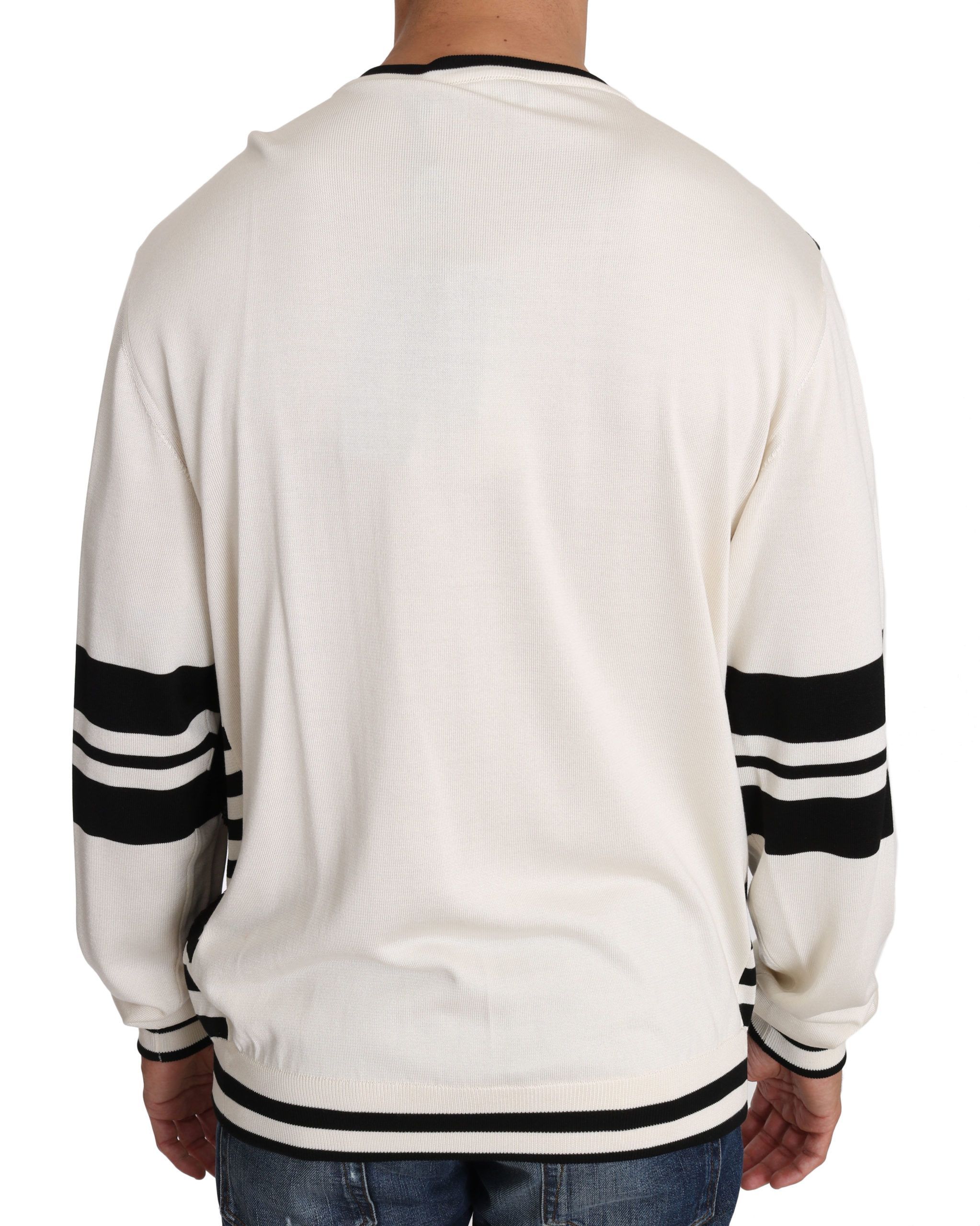 Jazz Sequined Guitar Pullover Top Men's Sweater - Dolce & Gabbana - Modalova