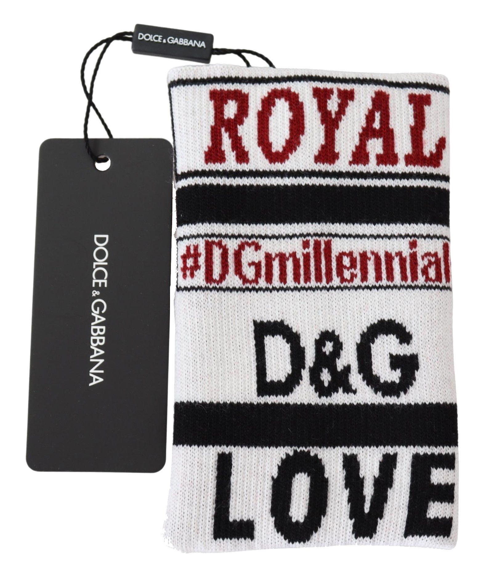 Wool Knit D&G Love Wristband Men's Wrap - Dolce & Gabbana - Modalova
