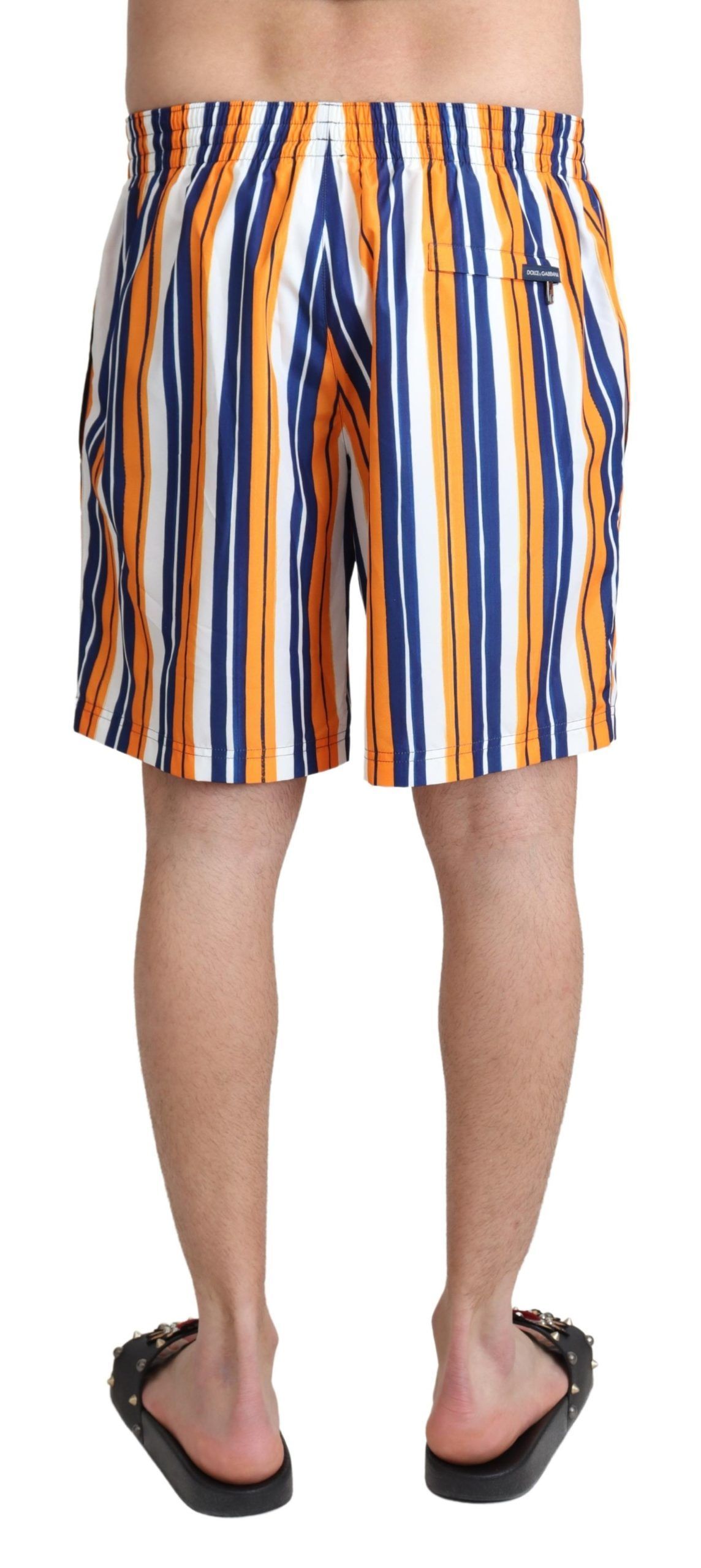 Striped Beachwear Men's Swimshorts - Dolce & Gabbana - Modalova