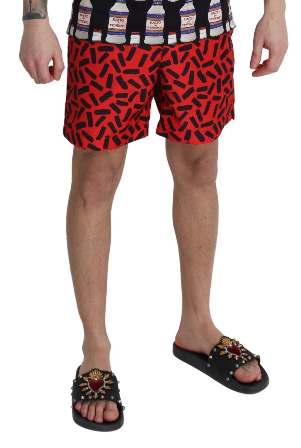 Patterned Beachwear Shorts Men's Swimwear - Dolce & Gabbana - Modalova