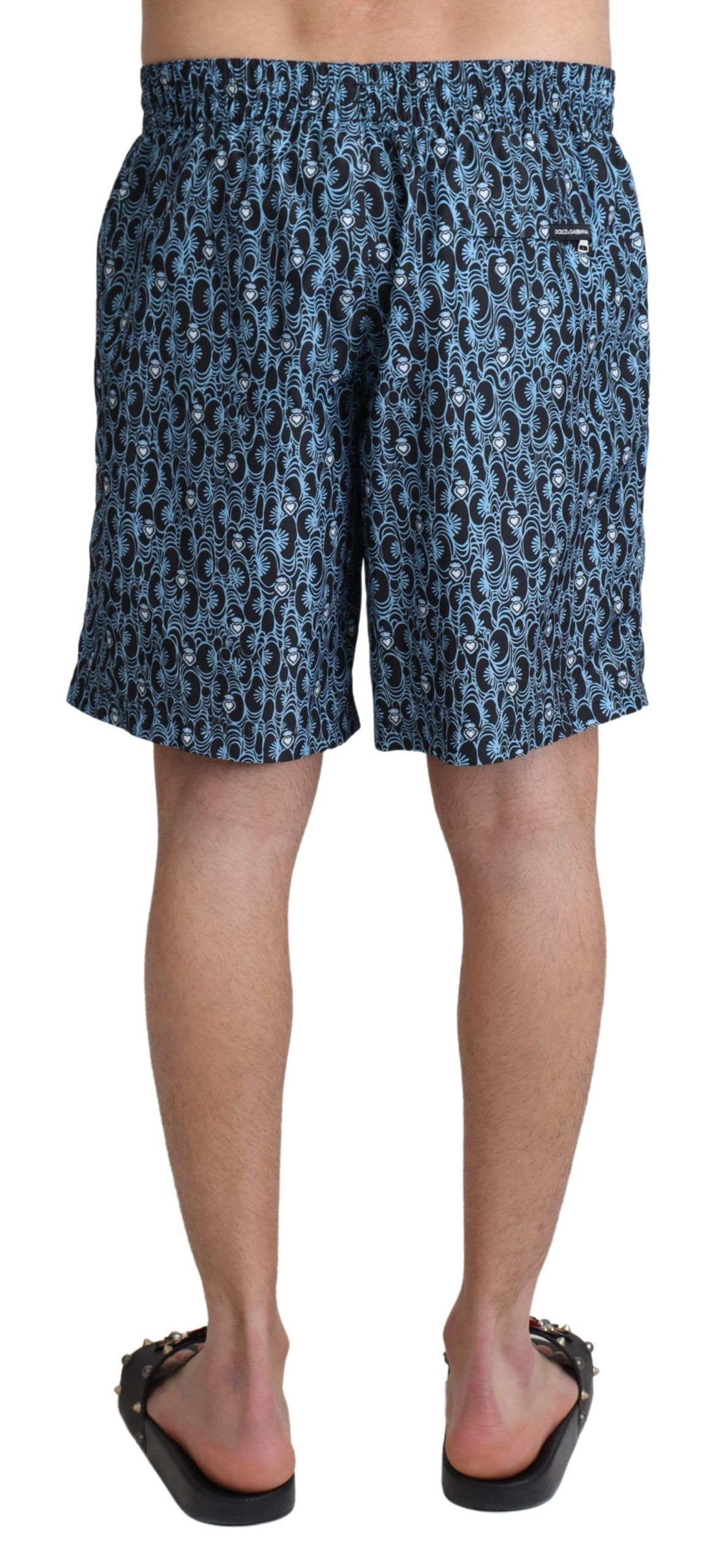 Patterned Print Beachwear Shorts Men's Swimwear - Dolce & Gabbana - Modalova