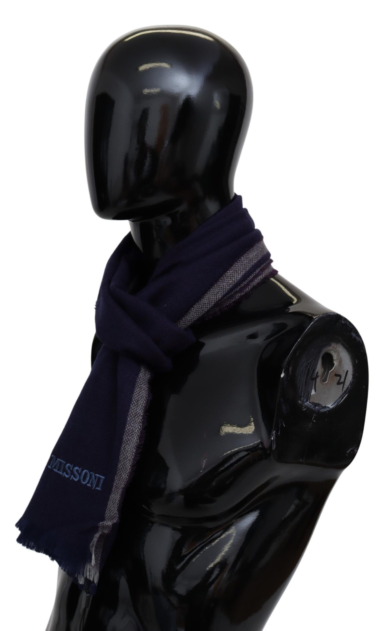 Striped Wool Unisex Wrap Fringes Men's Scarf - Missoni - Modalova