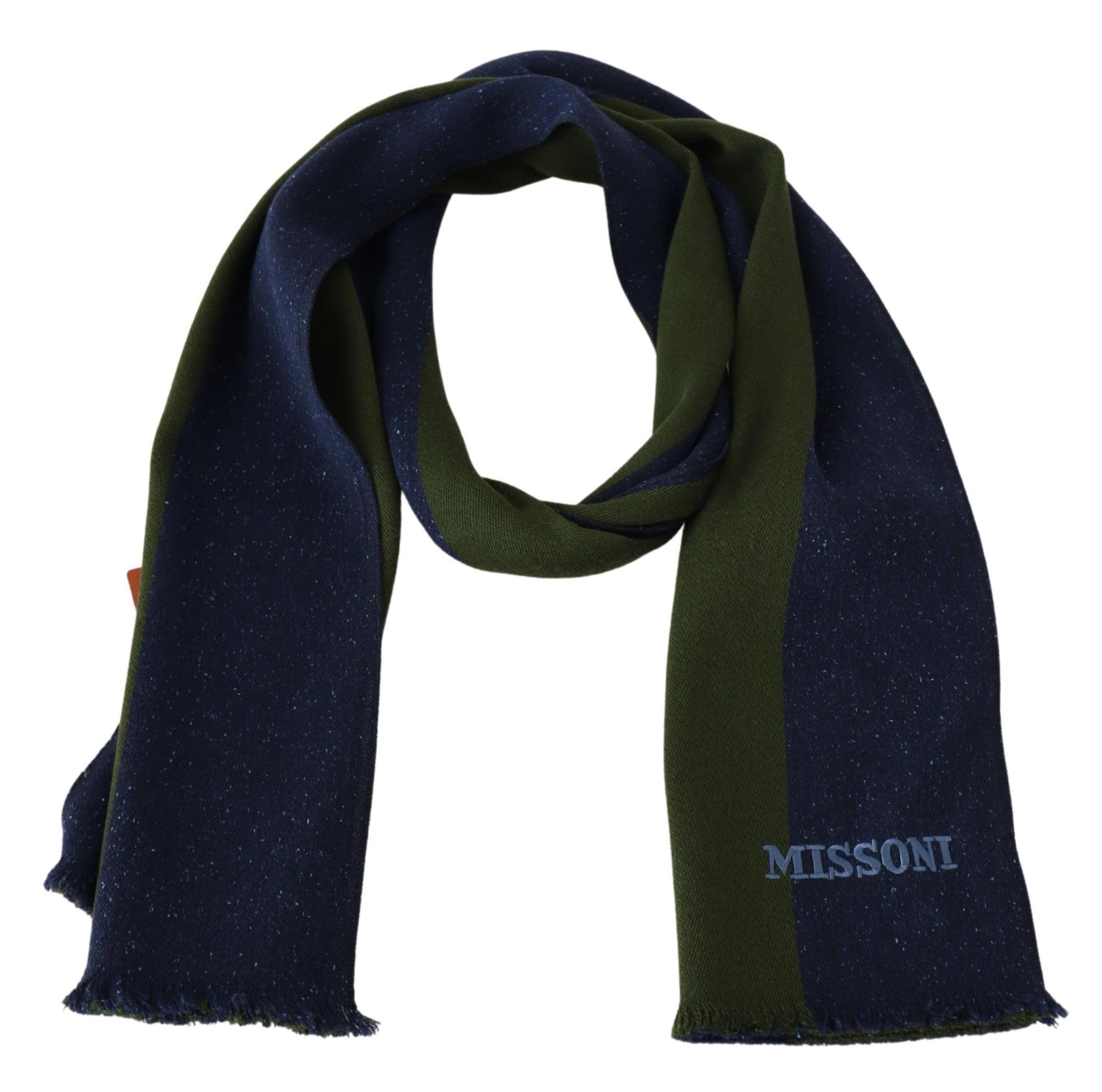 Men's Wool Unisex Neck Wrap Shawl Men's Blue - Missoni - Modalova