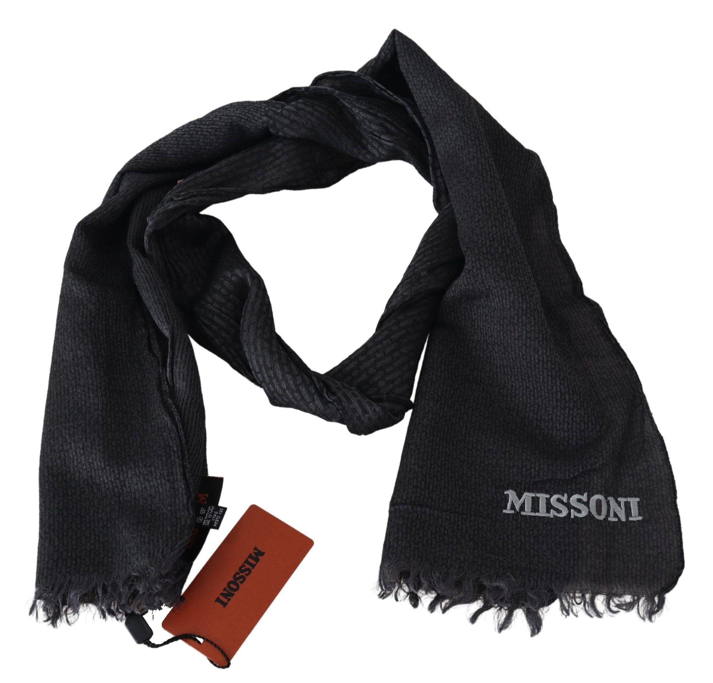 Wool Knit Unisex Neck Wrap Men's Scarf - Missoni - Modalova