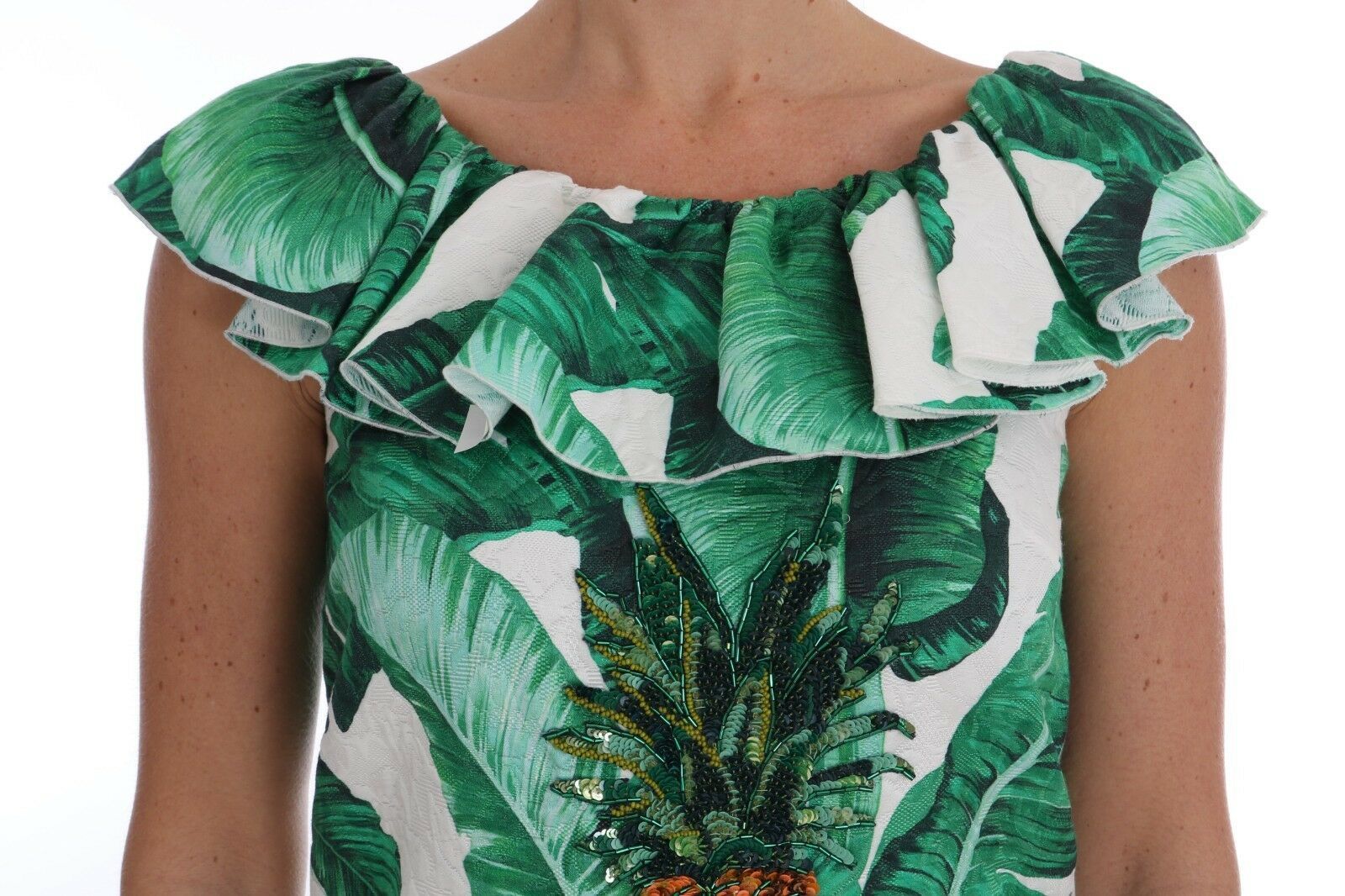 Pineapple Banana Sequins Blouse Women's T-shirt - Dolce & Gabbana - Modalova