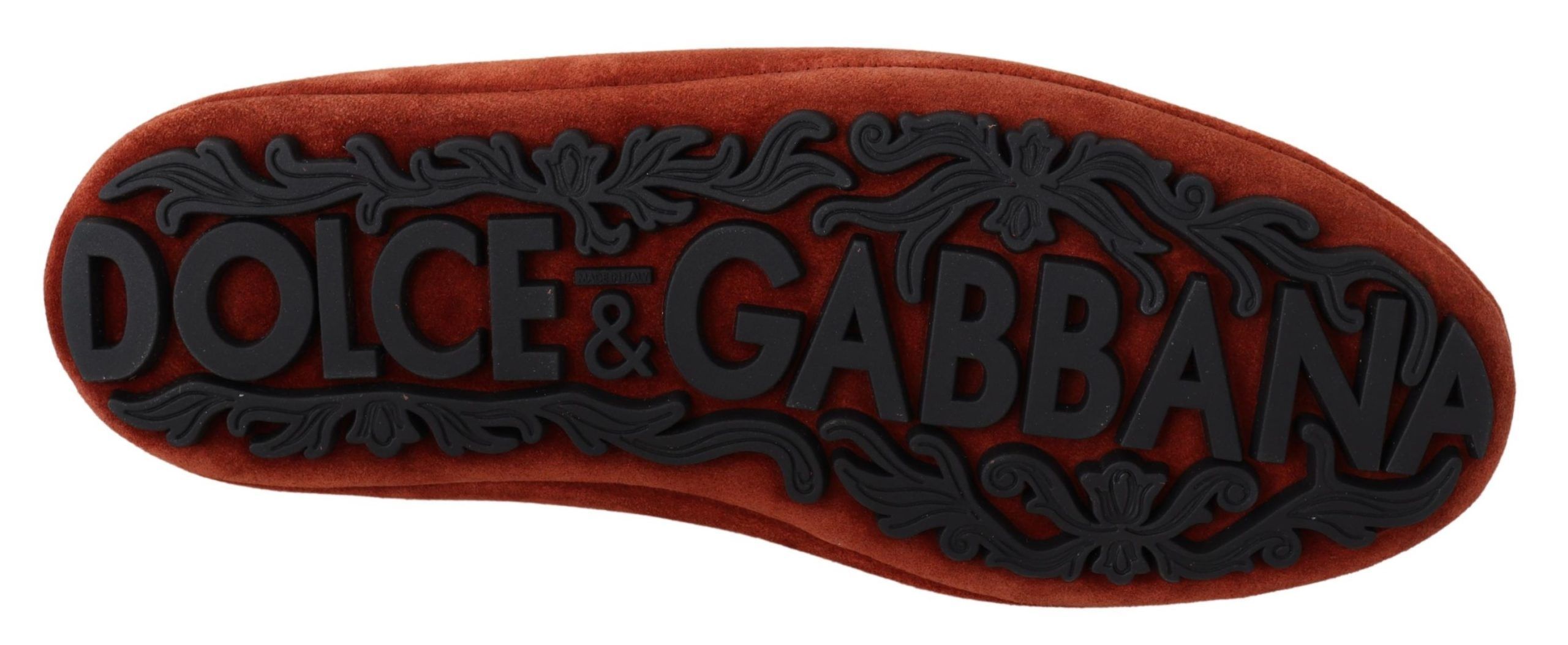 Leather Crystal Crown Loafers Men's Shoes - Dolce & Gabbana - Modalova