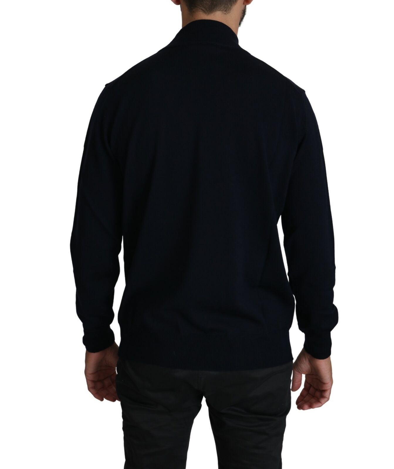 Dark Crewneck Pullover 100% Wool Men's Sweater - MILA SCHÖN - Modalova