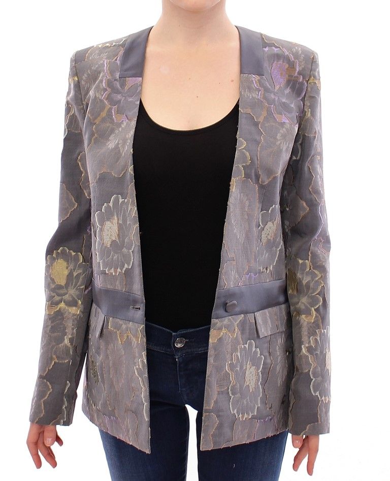 Silk Floral Cotton Women's Blazer - Roberto Fragata - Modalova