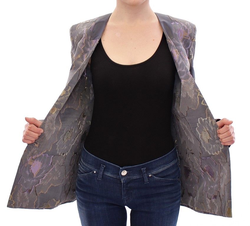 Silk Floral Cotton Women's Blazer - Roberto Fragata - Modalova