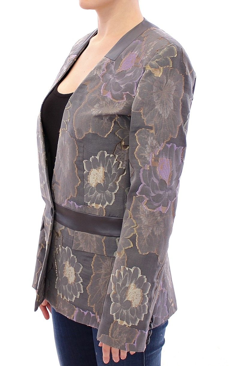 Silk Floral Cotton Women's Blazer - Roberto Fragata - Modalova