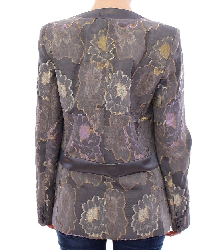 Silk Floral Cotton Women's Blazer - Roberto Fragata - Modalova