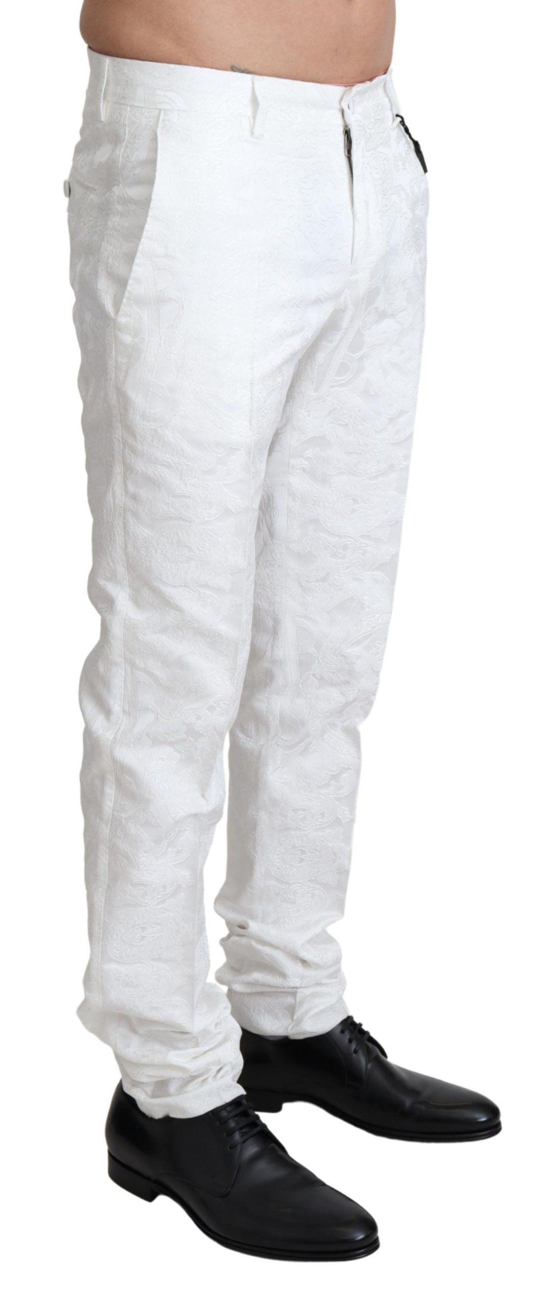 Brocade Jaquard Dress Trouser Men's Pants - Dolce & Gabbana - Modalova