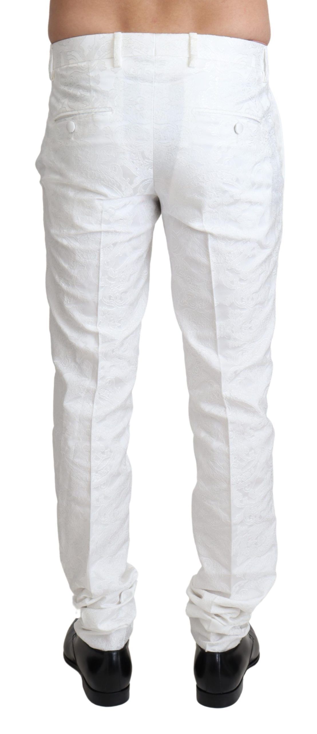 Brocade Jaquard Dress Trouser Men's Pants - Dolce & Gabbana - Modalova