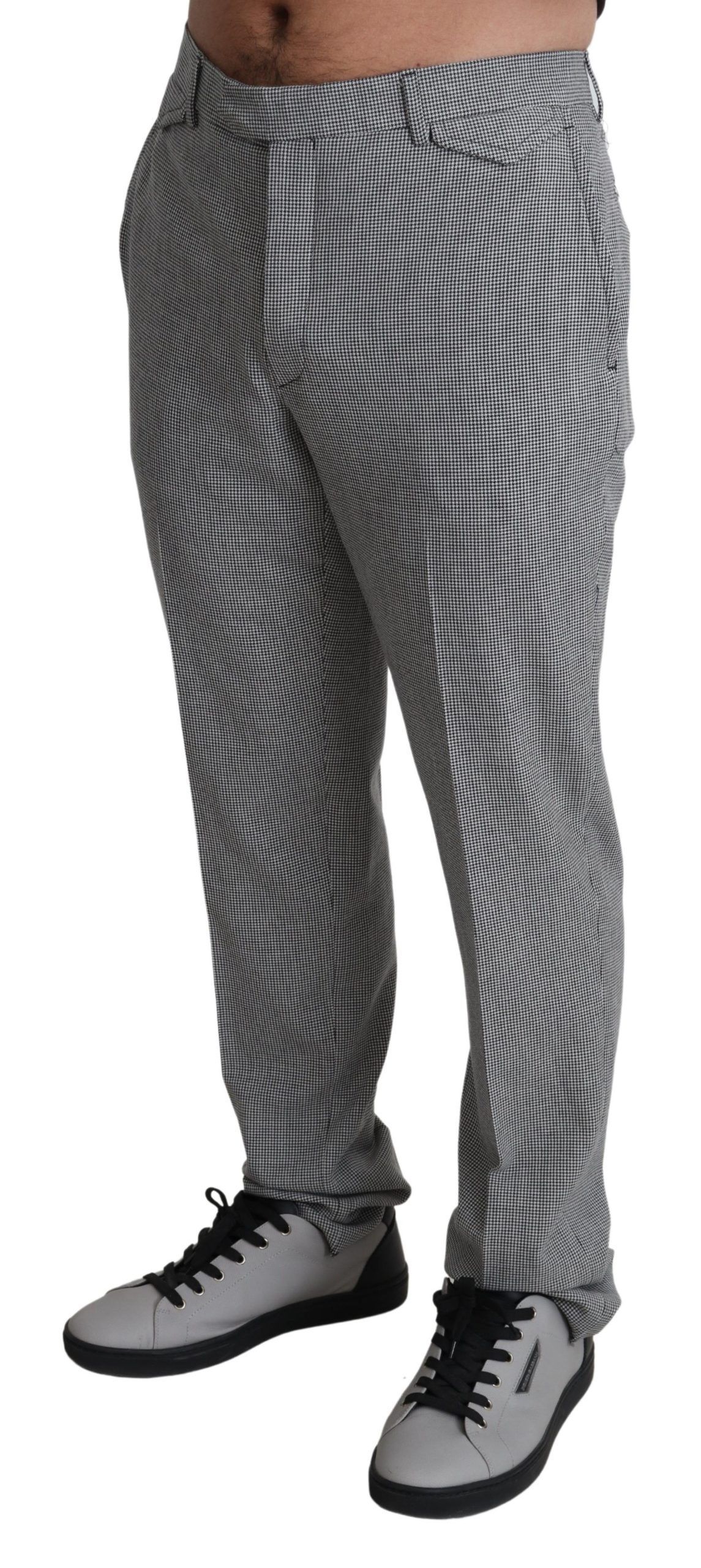 Wool Checkered Dress Men Formal Trouser Men's Pants - BENCIVENGA - Modalova