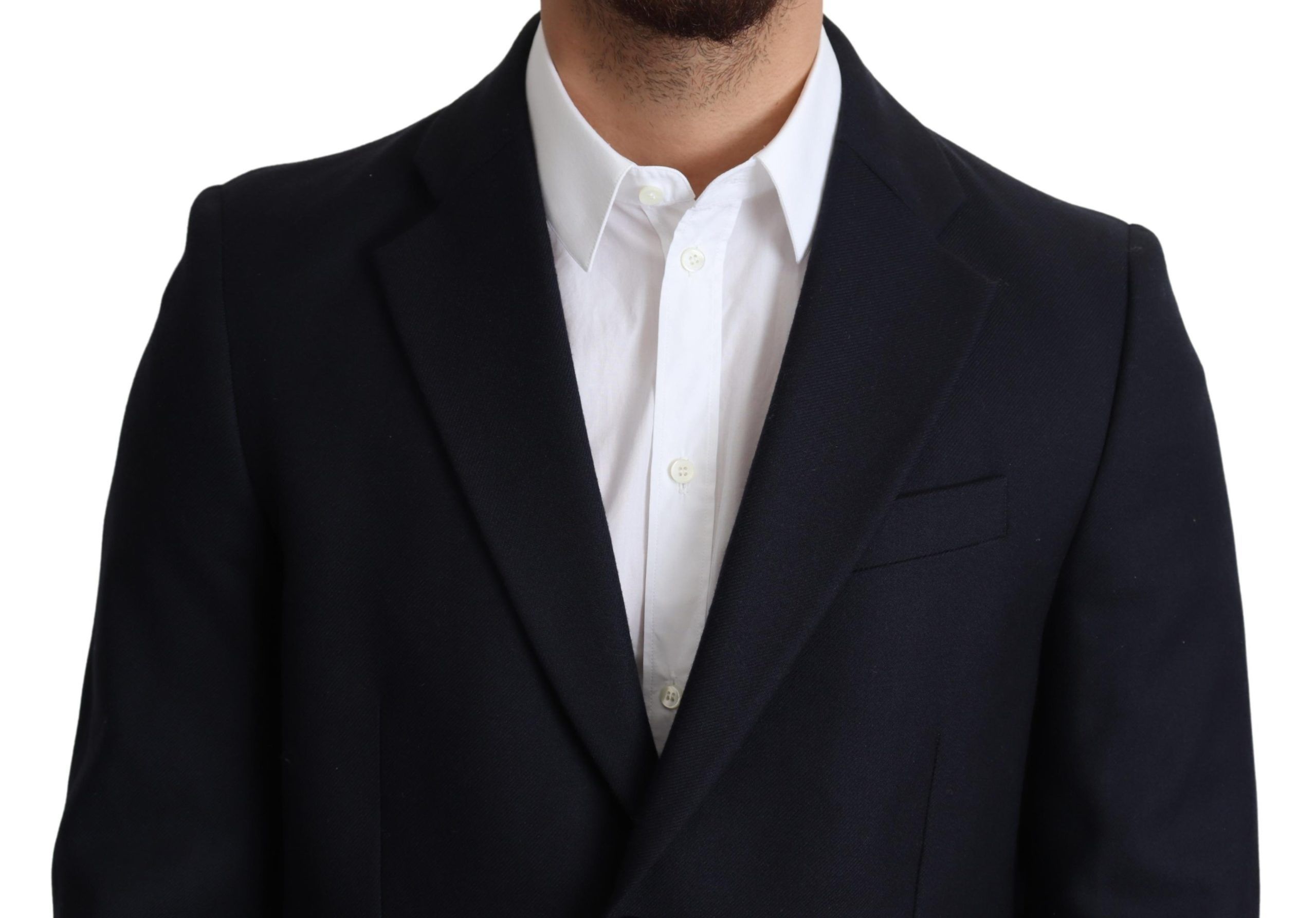 Dark Wool Single Breasted Coat Men's Jacket - Dolce & Gabbana - Modalova