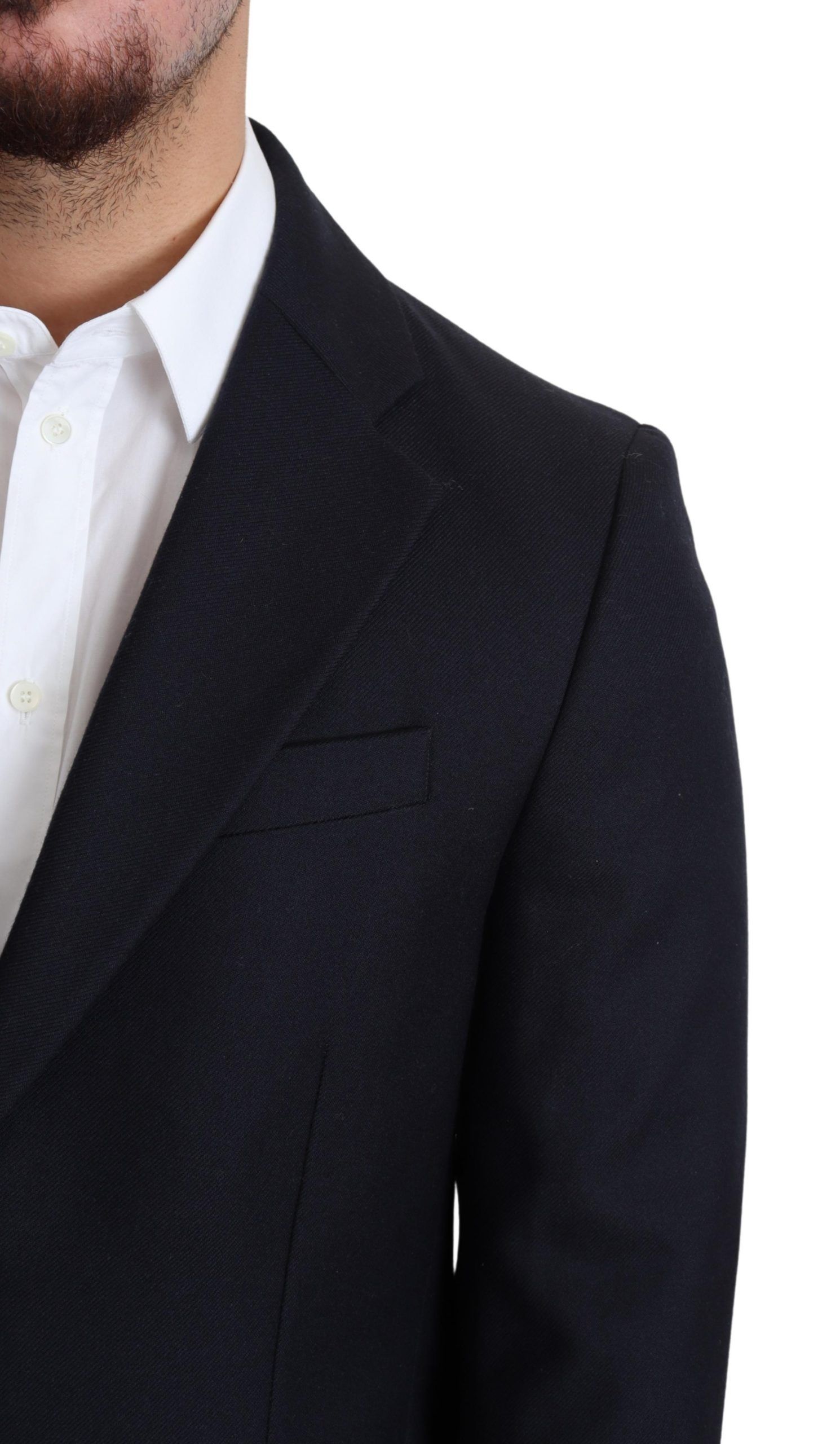 Dark Wool Single Breasted Coat Men's Jacket - Dolce & Gabbana - Modalova