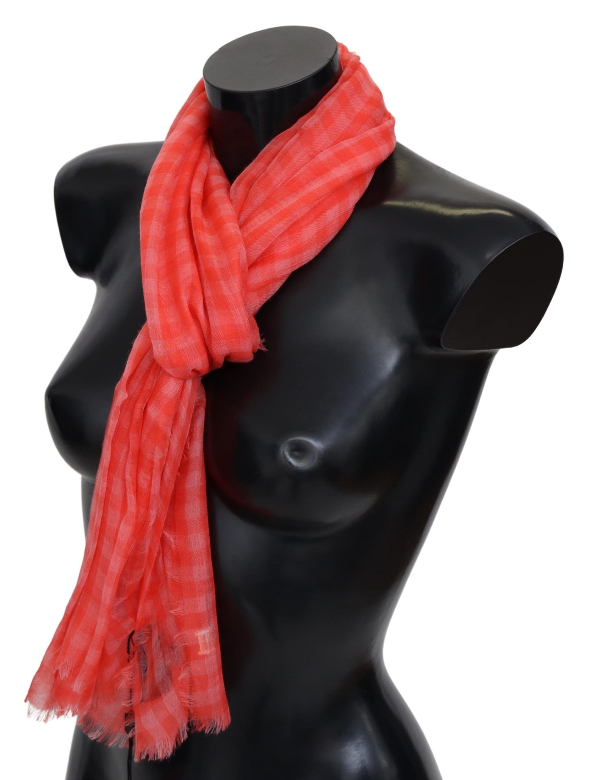 Check Cashmere Unisex Wrap Fringes Men's Scarf - Missoni - Modalova
