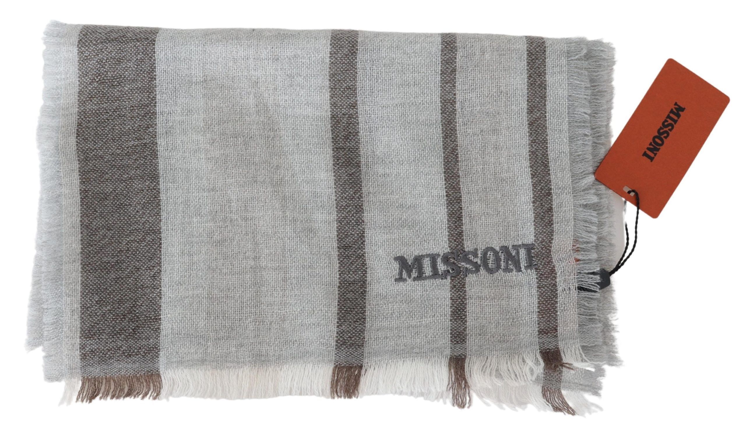Striped Wool Unisex Neck Wrap Men's Scarf - Missoni - Modalova
