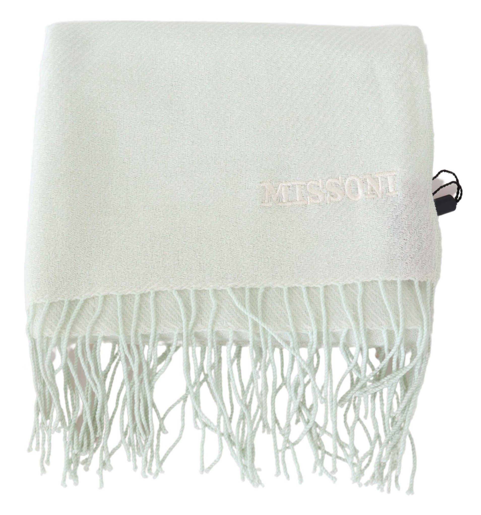 Light Pattern Cashmere Unisex Wrap Fringes Men's Scarf - Missoni - Modalova