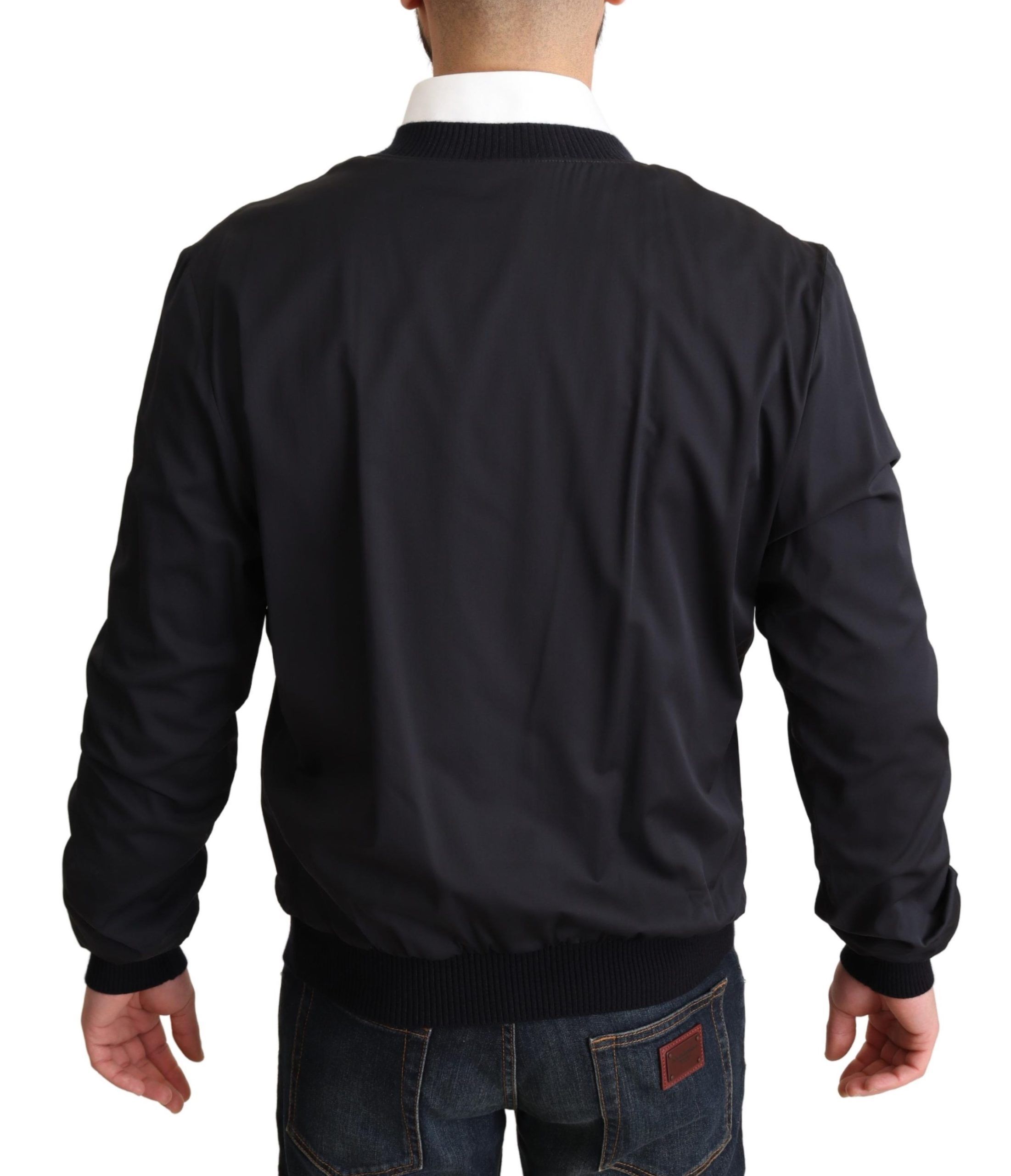 Silk Coat Short Bomber Men Men's Jacket - Dolce & Gabbana - Modalova