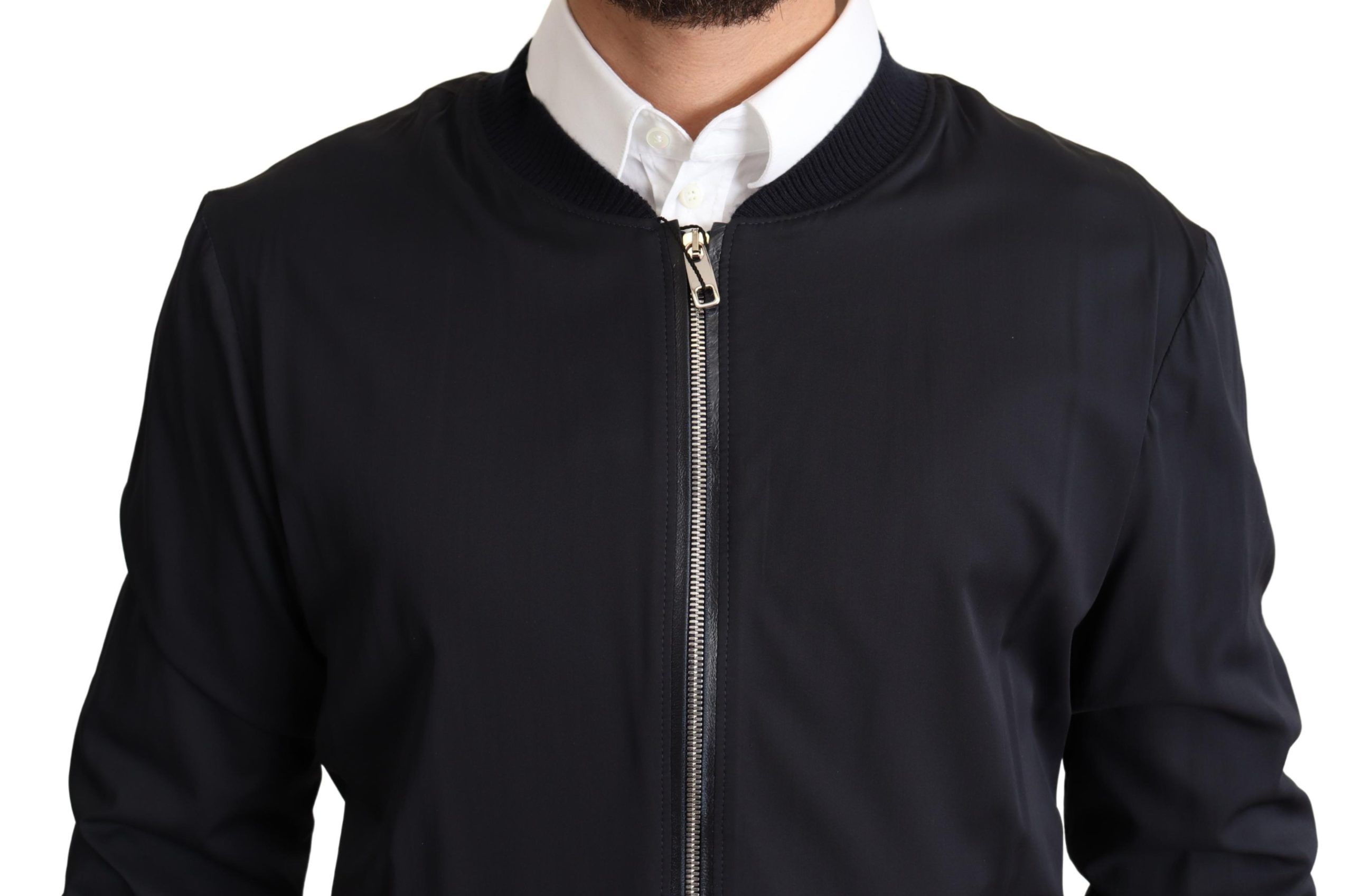 Silk Coat Short Bomber Men Men's Jacket - Dolce & Gabbana - Modalova
