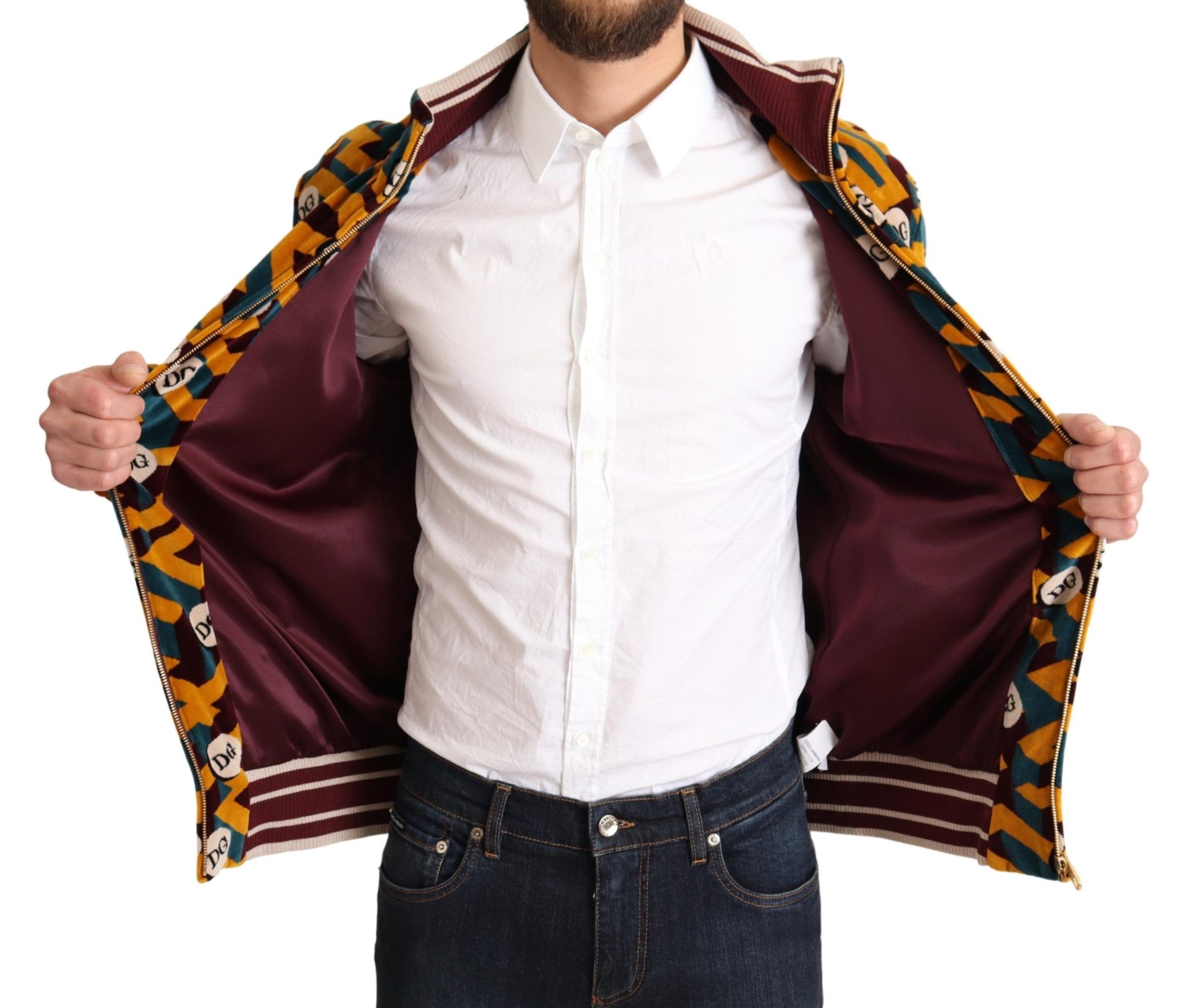 Velvet DG Logo Mens Sweater Men's Jacket - Dolce & Gabbana - Modalova