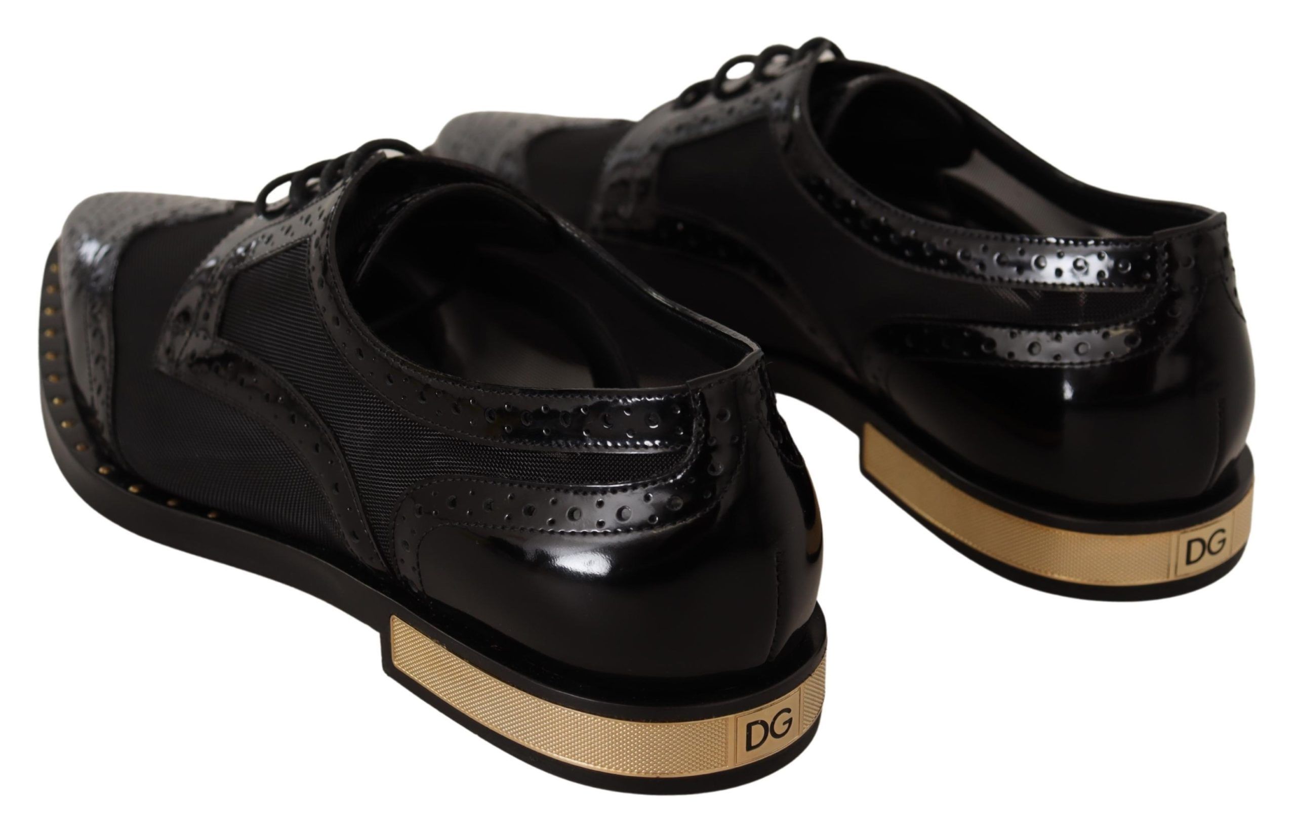 Leather Broques Sheer Wingtip Women's Shoes - Dolce & Gabbana - Modalova