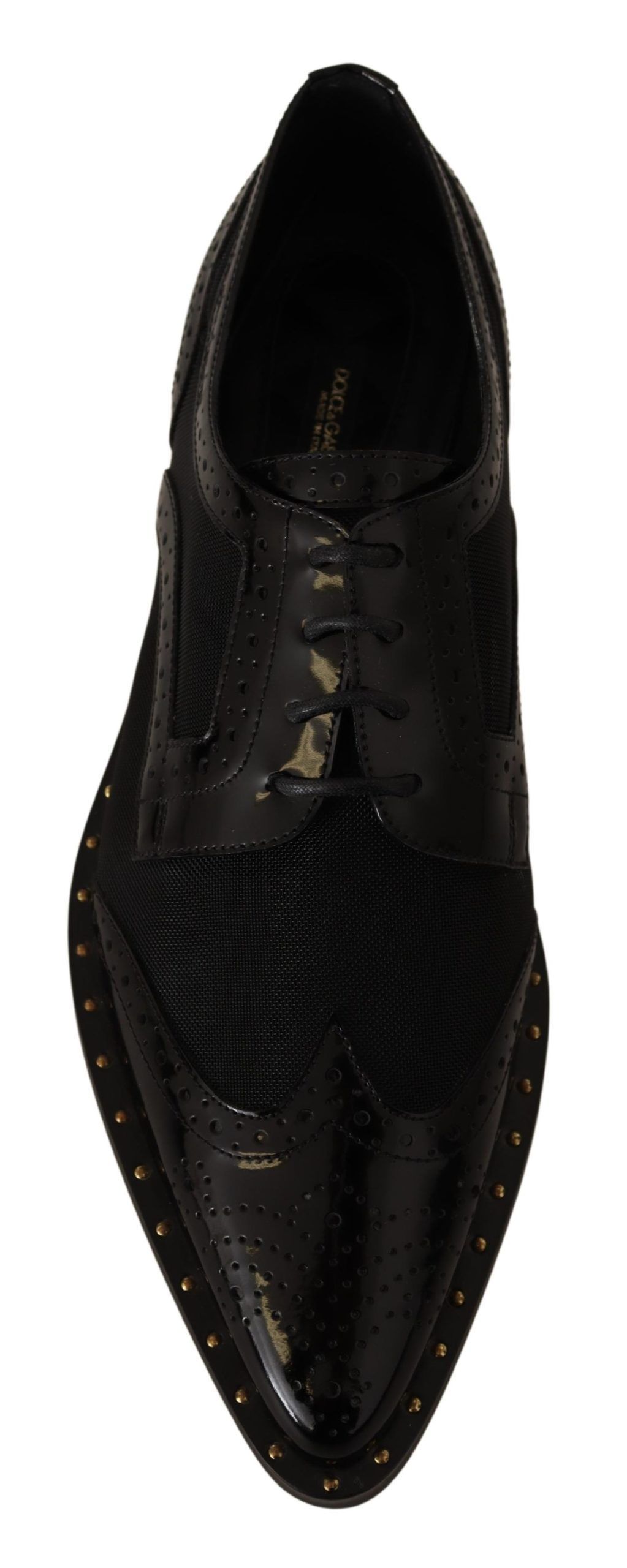 Leather Broques Sheer Wingtip Women's Shoes - Dolce & Gabbana - Modalova