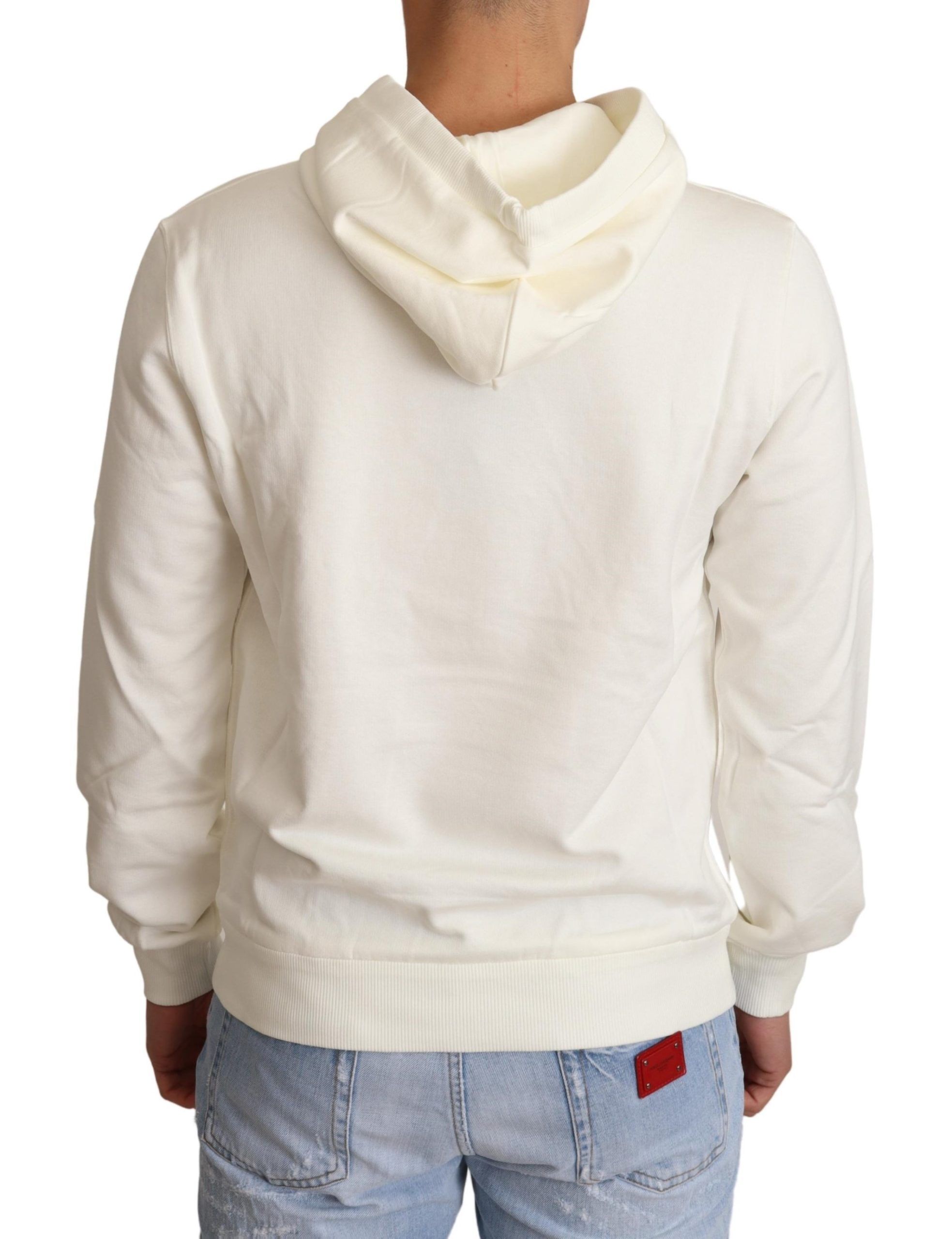 King Ceasar Cotton Hooded Men's Sweater - Dolce & Gabbana - Modalova