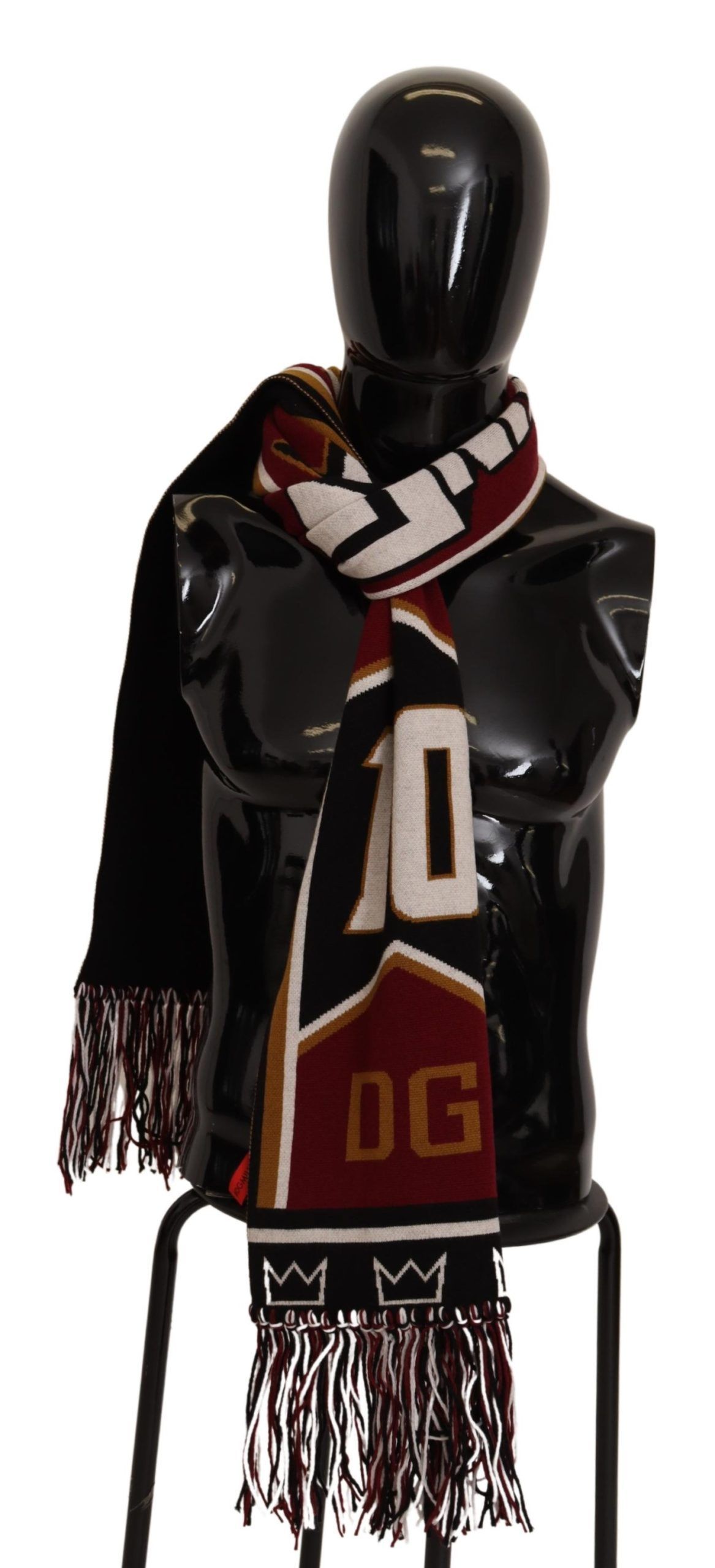 Wool Knit DG King Shawl Wrap Men's Scarf - Dolce & Gabbana - Modalova