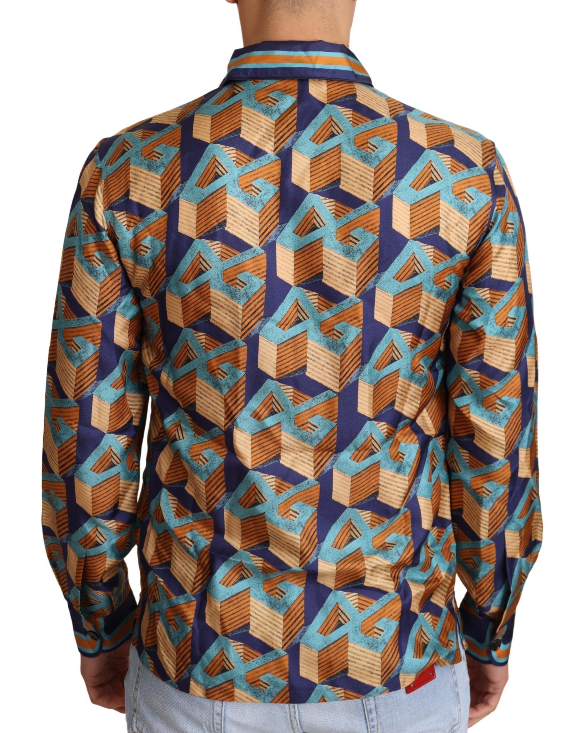 DG Logo Silk Mens Top Men's Shirt - Dolce & Gabbana - Modalova