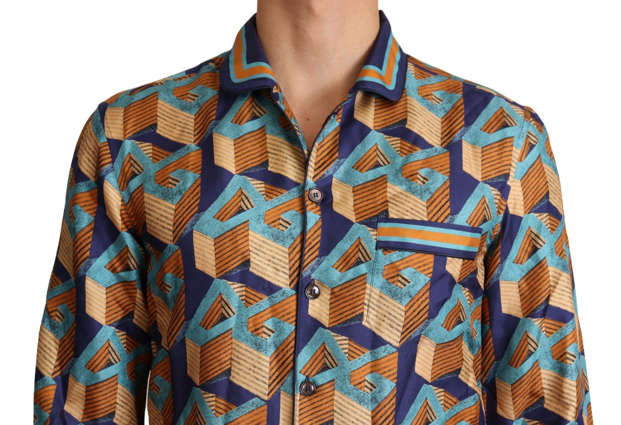 DG Logo Silk Mens Top Men's Shirt - Dolce & Gabbana - Modalova