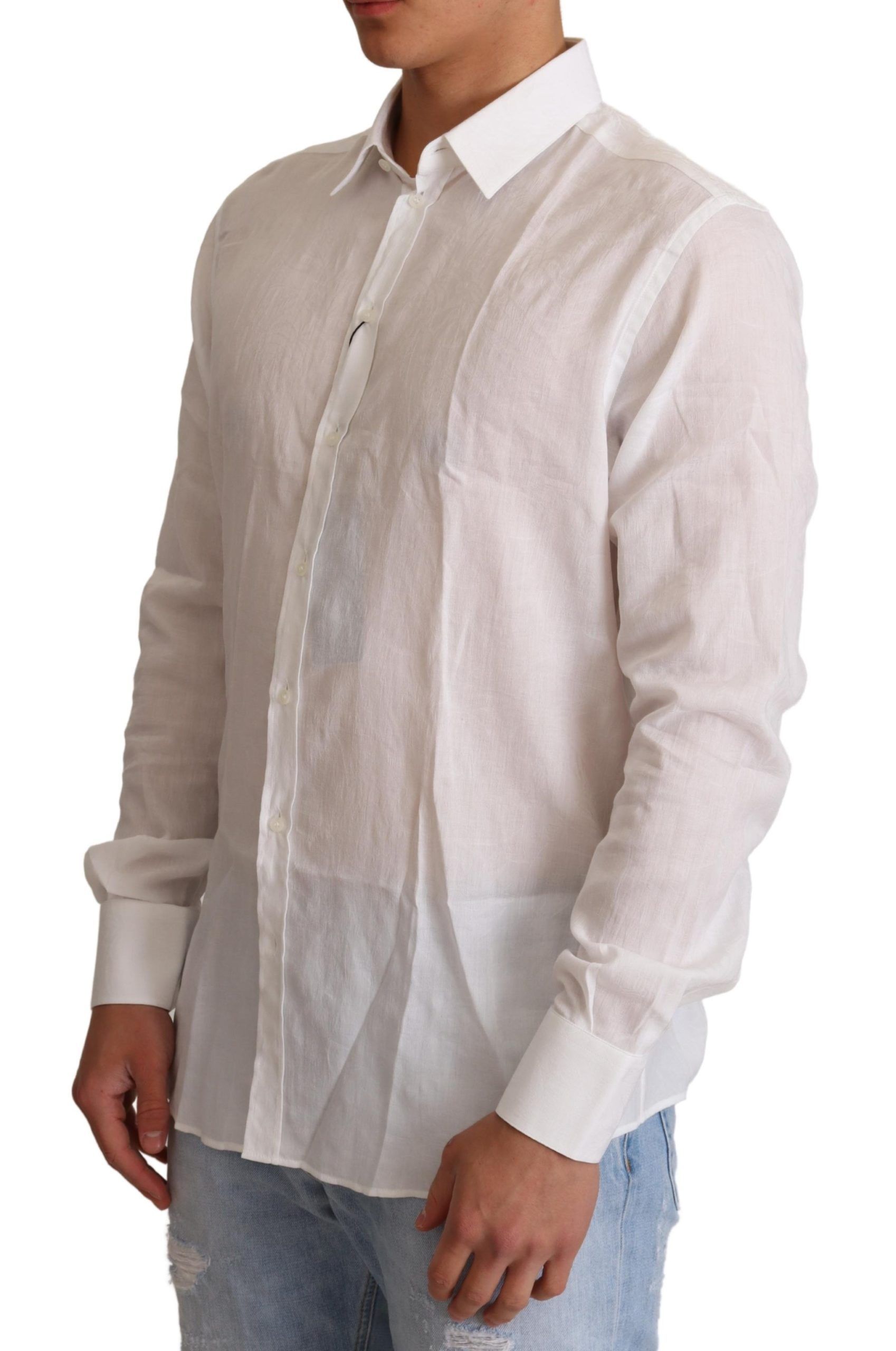 Cotton Floral Pattern MARTINI Men's Shirt - Dolce & Gabbana - Modalova