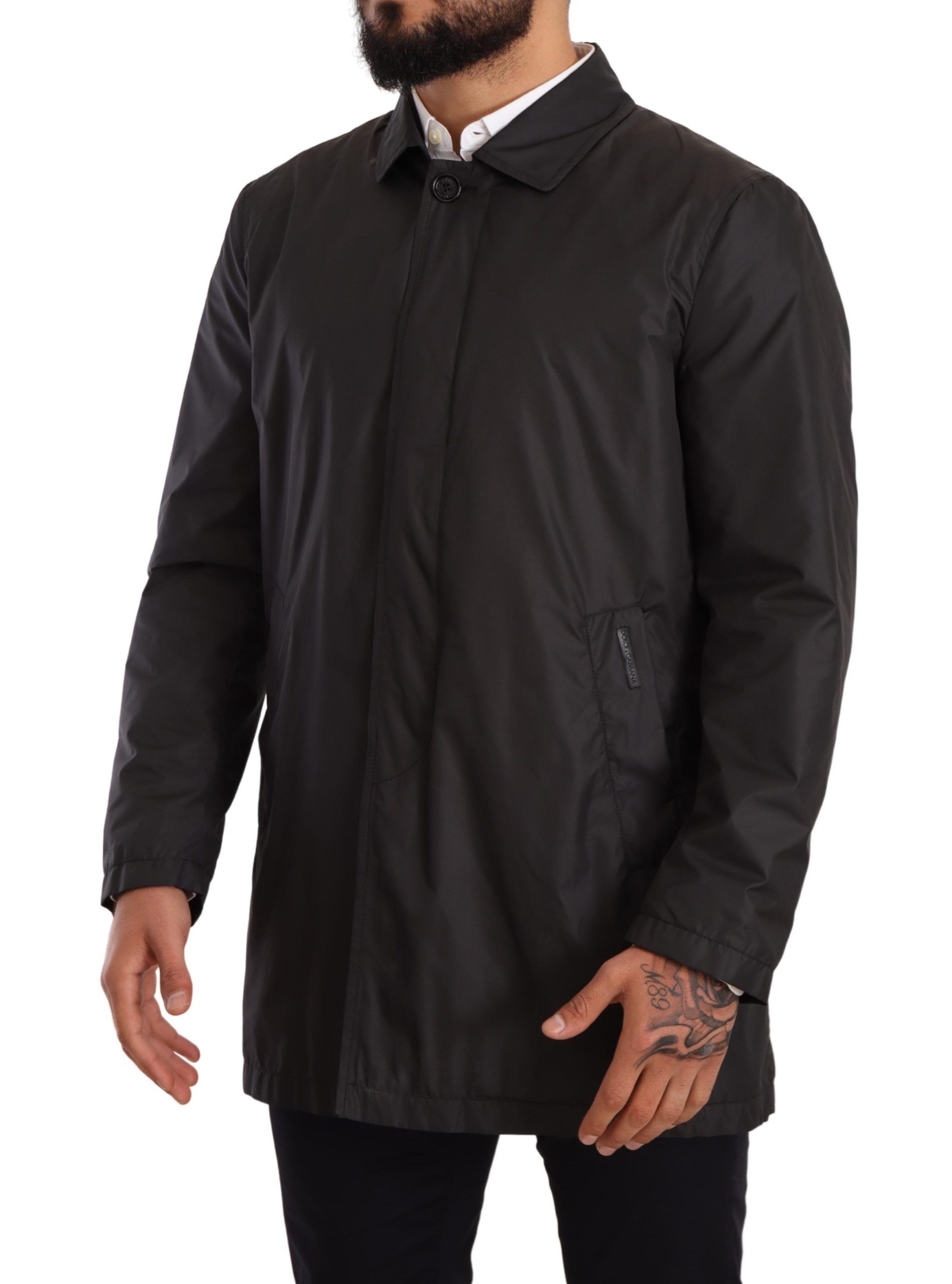 Polyester Mens Trench Coat Men's Jacket - Dolce & Gabbana - Modalova
