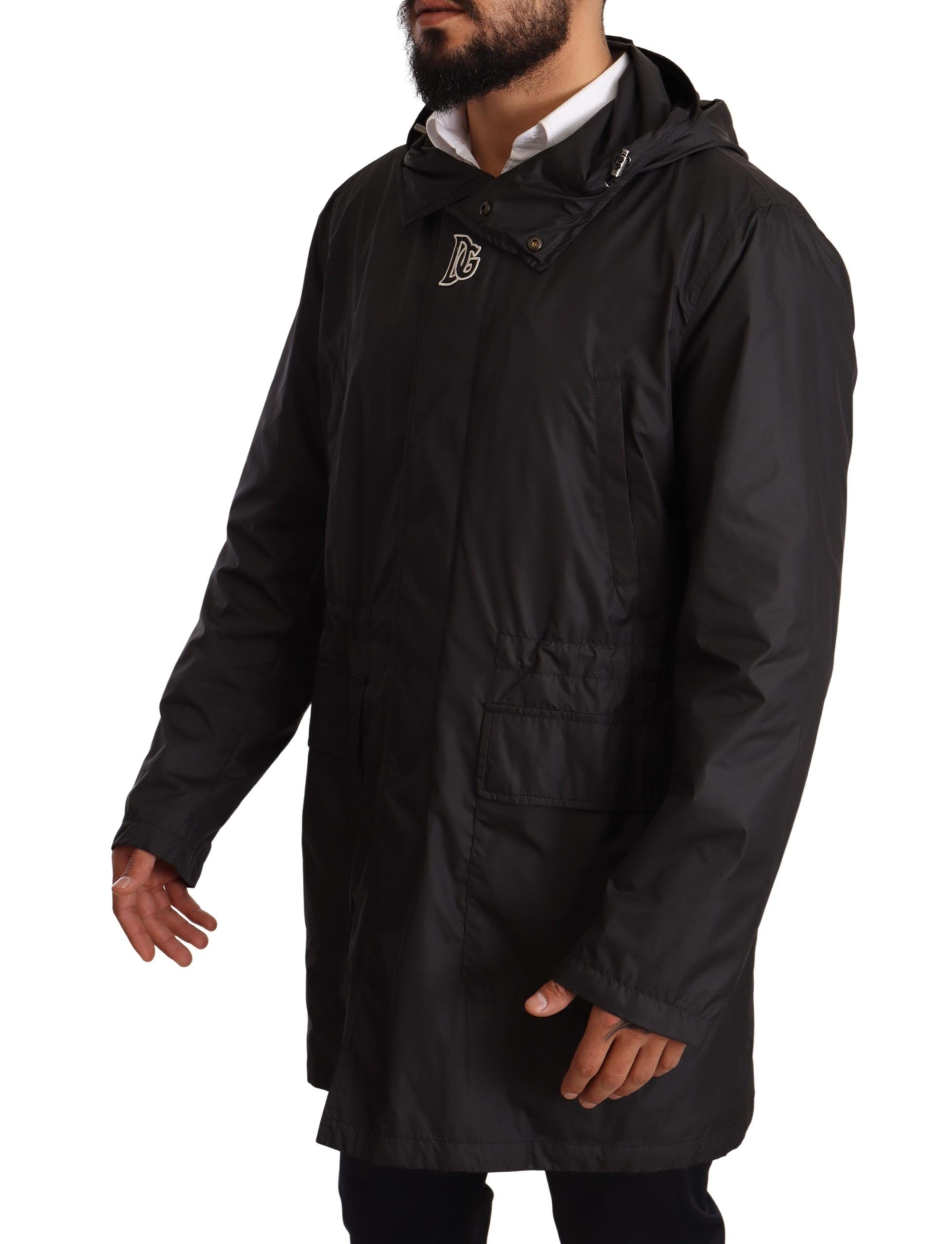 Hooded Mens Trench Coat Men's Jacket - Dolce & Gabbana - Modalova