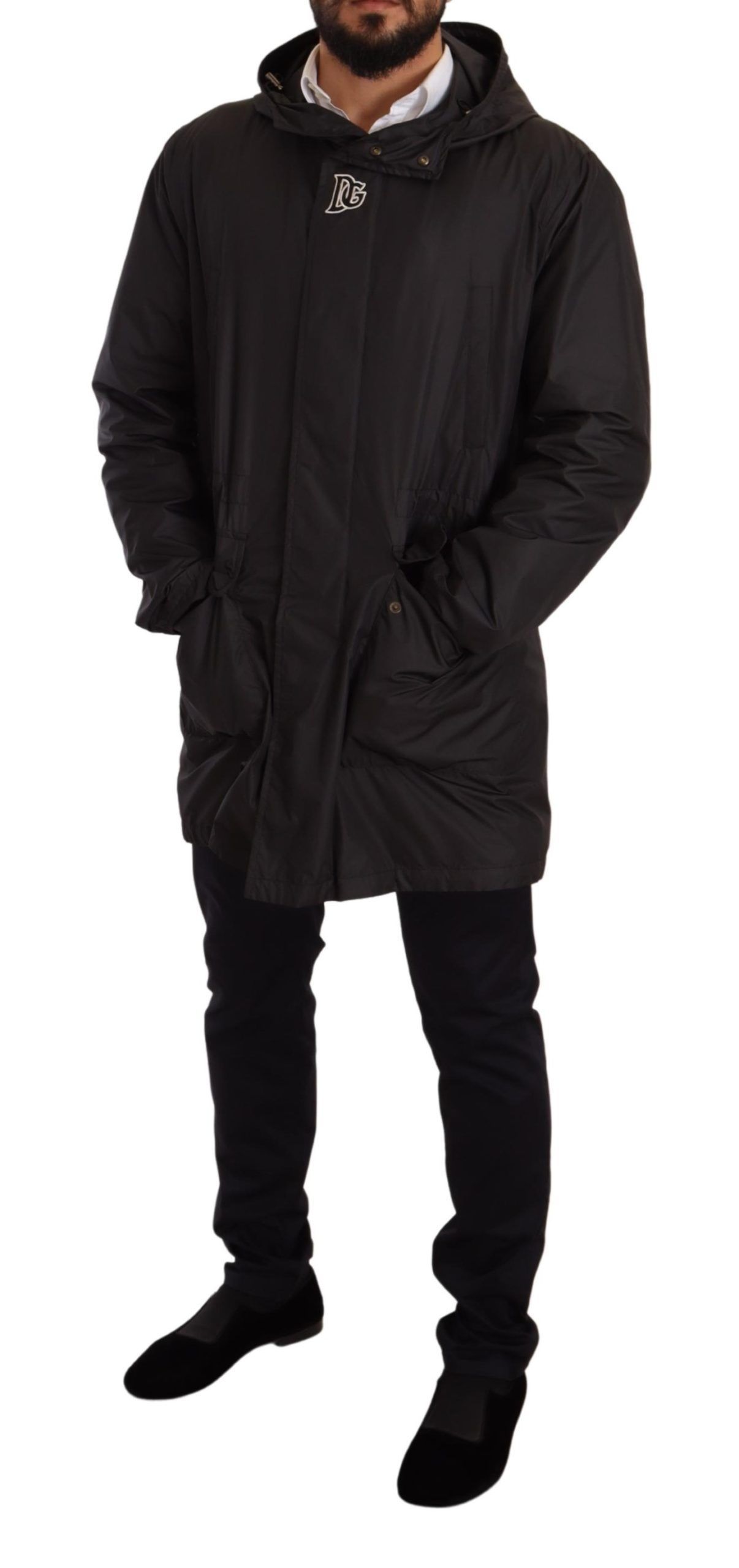 Hooded Mens Trench Coat Men's Jacket - Dolce & Gabbana - Modalova