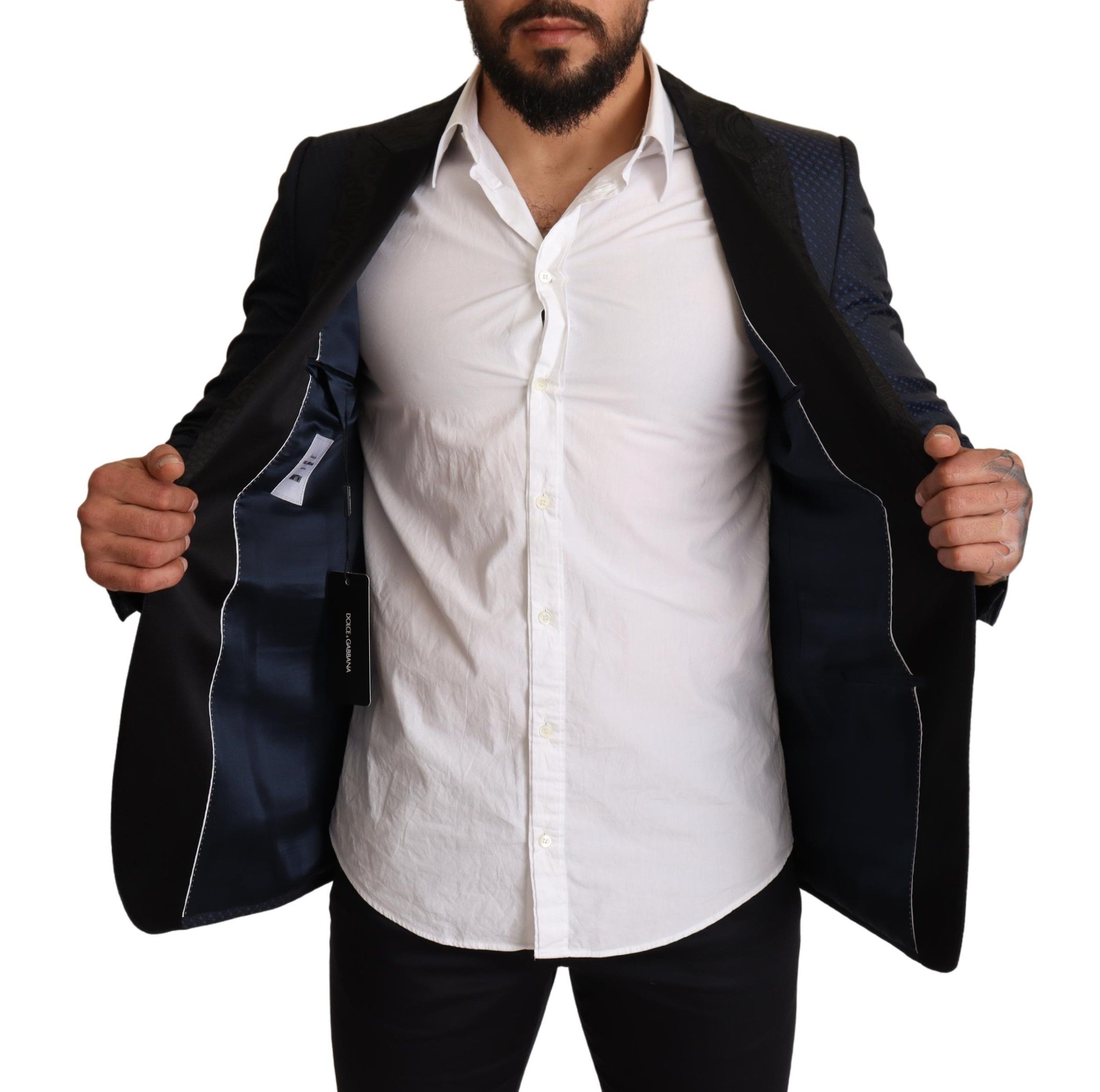 Wool Slim Fit MARTINI Blazer Men's Jacket - Dolce & Gabbana - Modalova