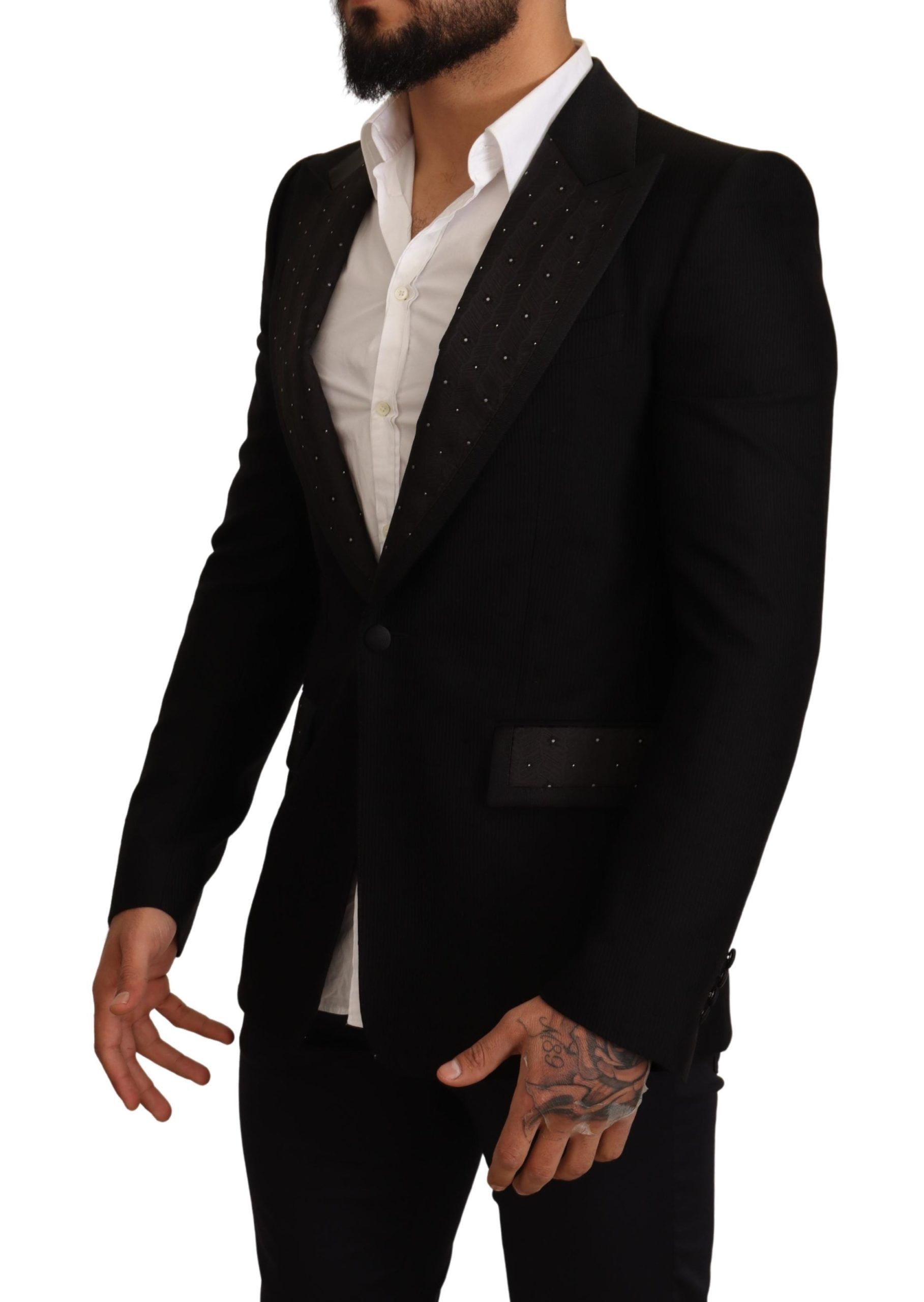 Wool Slim Fit Coat Blazer Men's Jacket - Dolce & Gabbana - Modalova