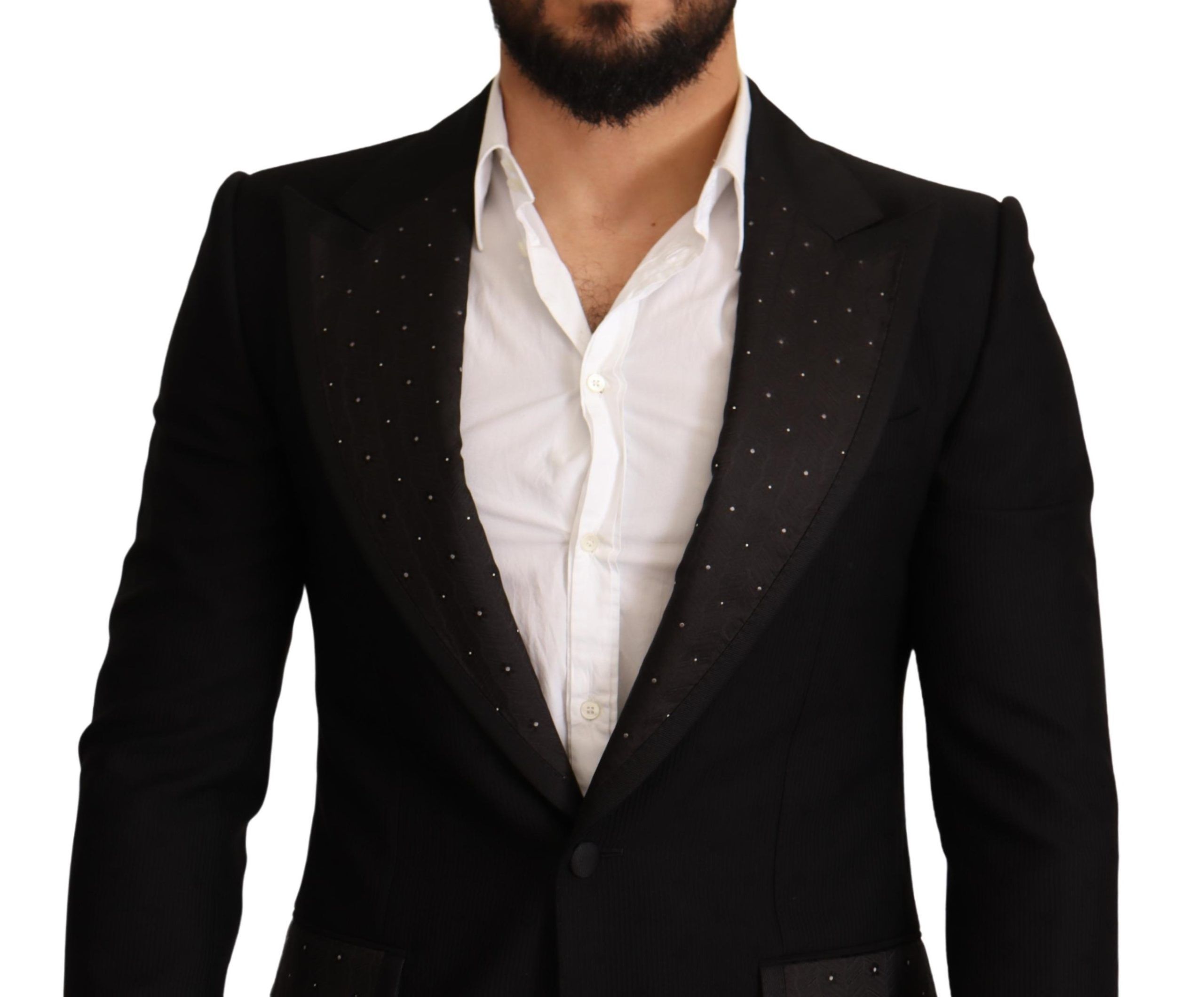 Wool Slim Fit Coat Blazer Men's Jacket - Dolce & Gabbana - Modalova