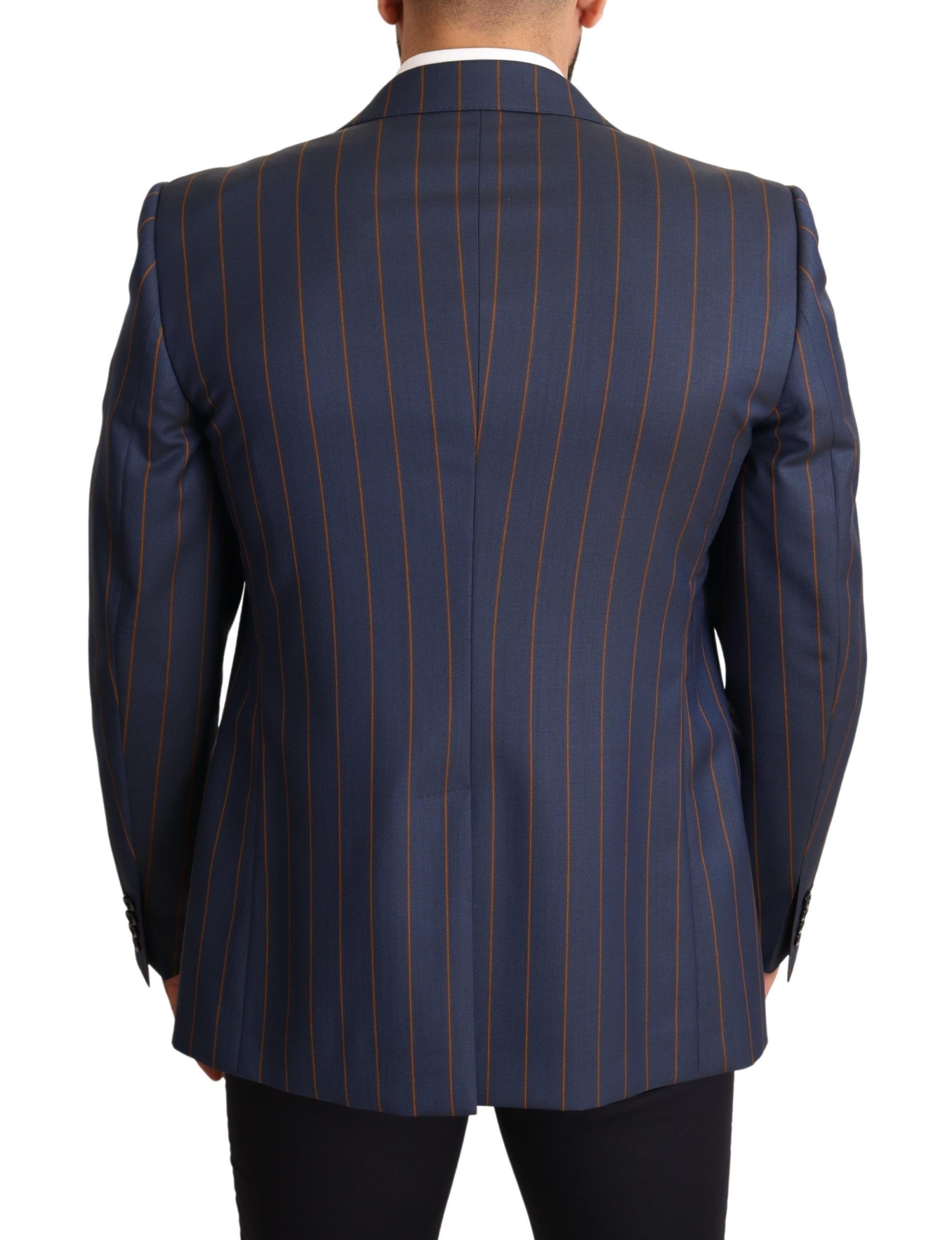 Striped Wool Slim Fit Blazer Men's Jacket - Dolce & Gabbana - Modalova