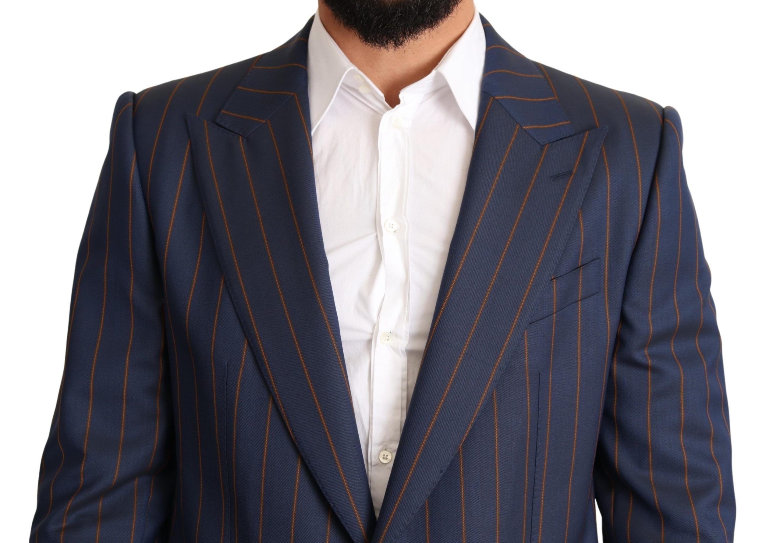 Striped Wool Slim Fit Blazer Men's Jacket - Dolce & Gabbana - Modalova