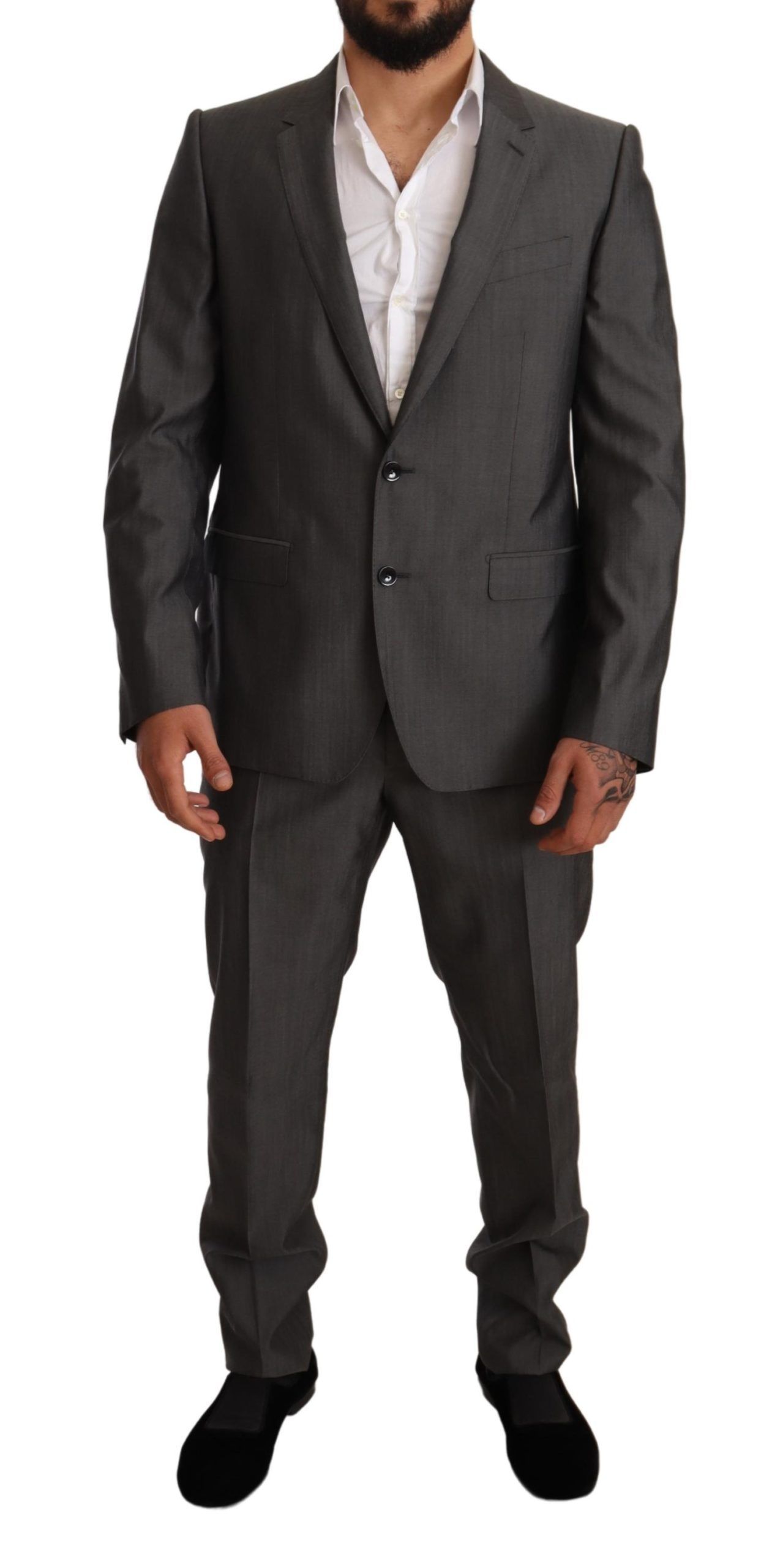 Metallic MARTINI Slim Fit Set Men's Suit - Dolce & Gabbana - Modalova