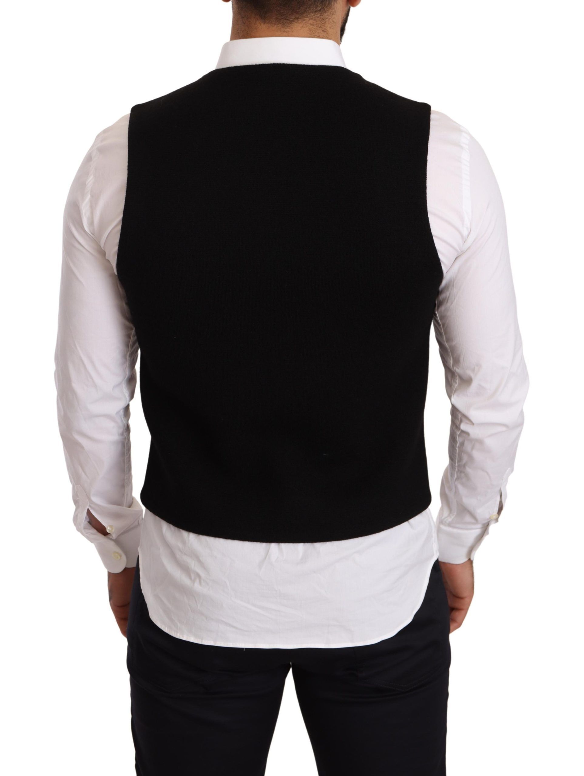 Cotton Single Breasted Men's Waistcoat - Dolce & Gabbana - Modalova