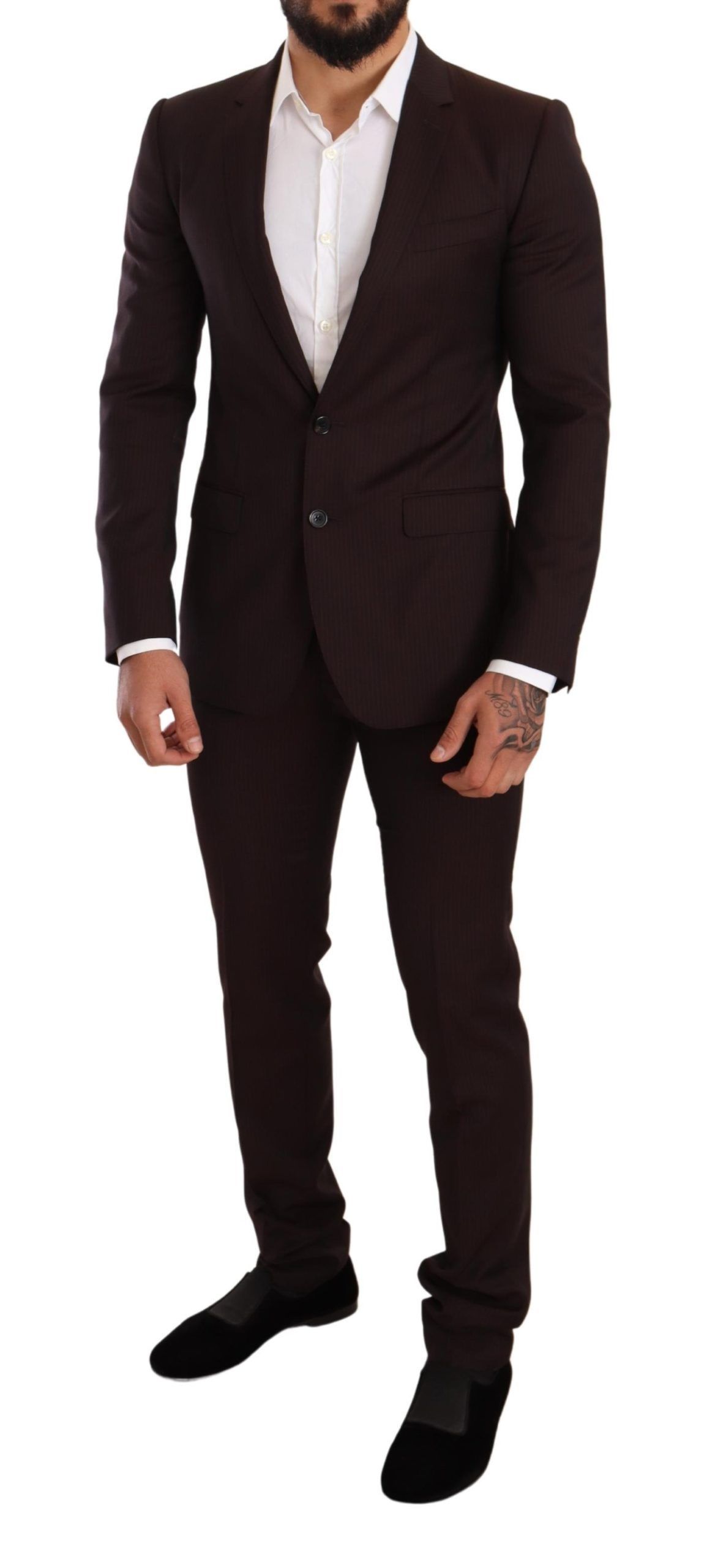 Wool MARTINI Slim Fit Men's Suit - Dolce & Gabbana - Modalova