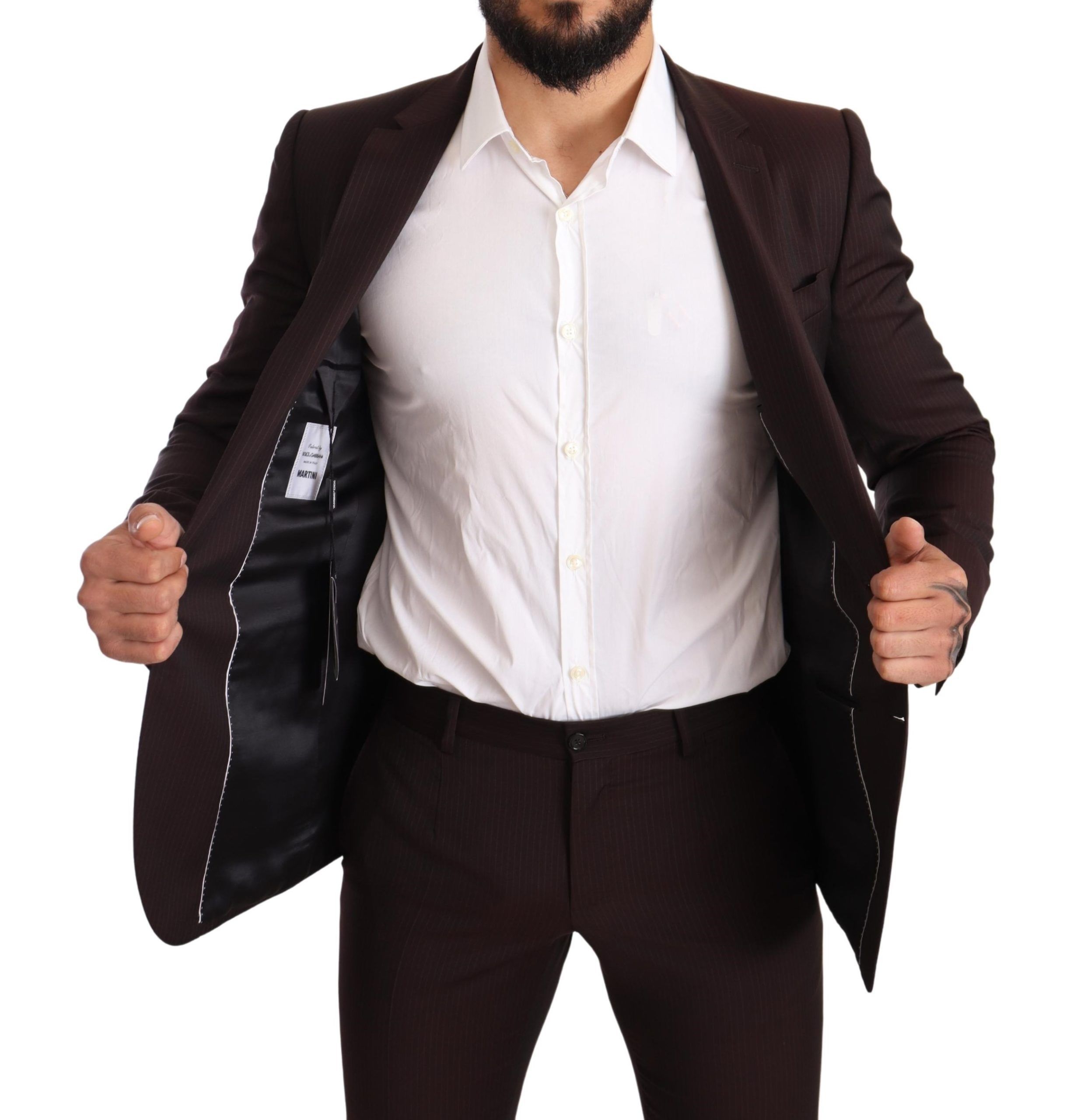 Wool MARTINI Slim Fit Men's Suit - Dolce & Gabbana - Modalova
