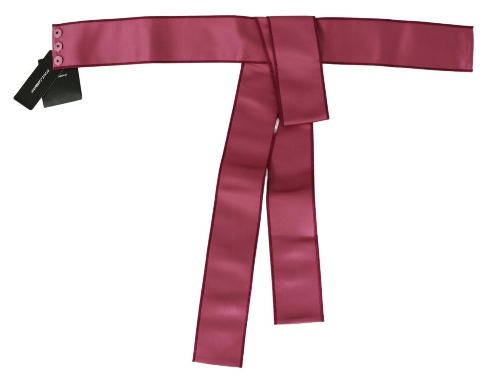 Silk 3 Button Closure Wide Waist Women's Belt - Dolce & Gabbana - Modalova