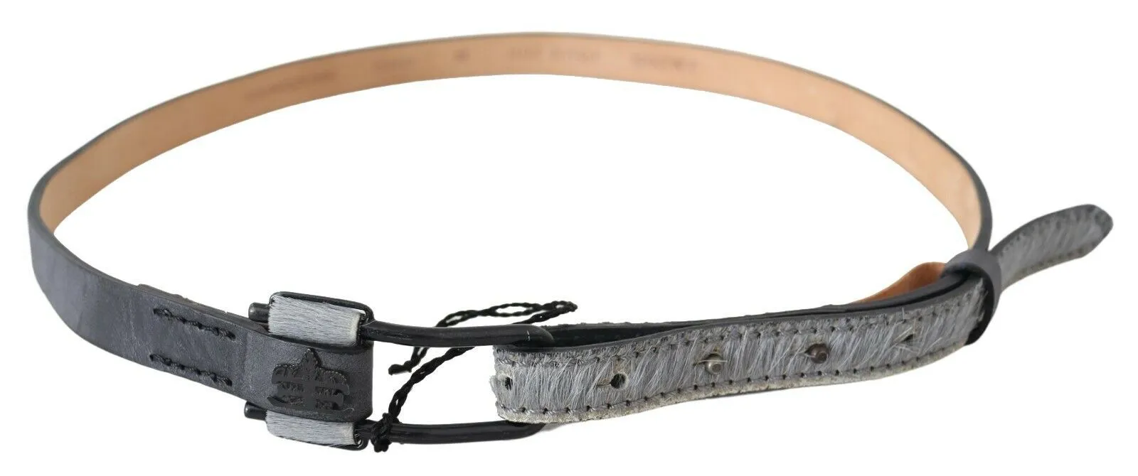 Leather Fringes Logo Buckle Women's Belt - Ermanno Scervino - Modalova